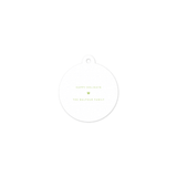 Balfour Round Letterpress Holiday Gift Tag