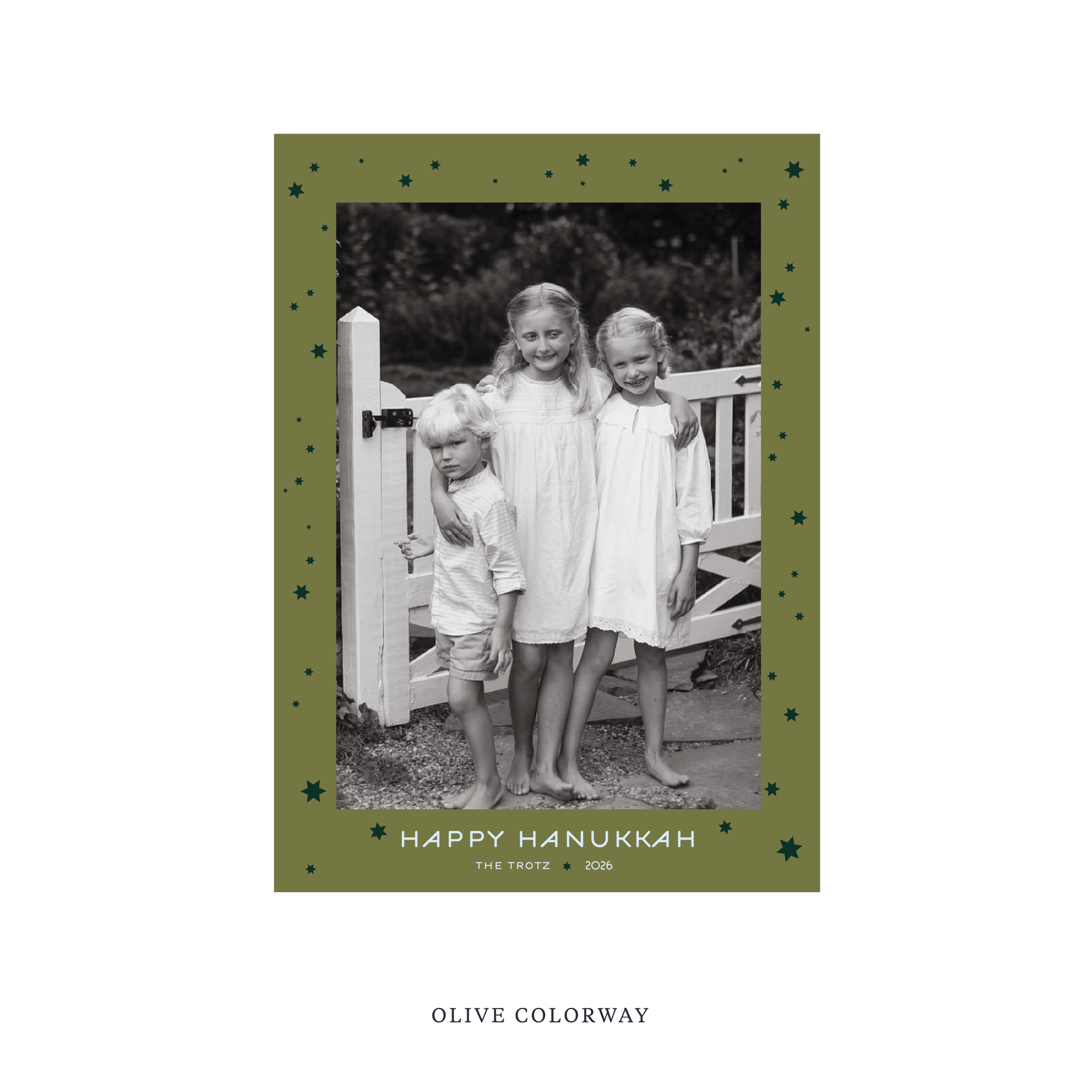 Beckman Classic Printed Holiday Card, Medium