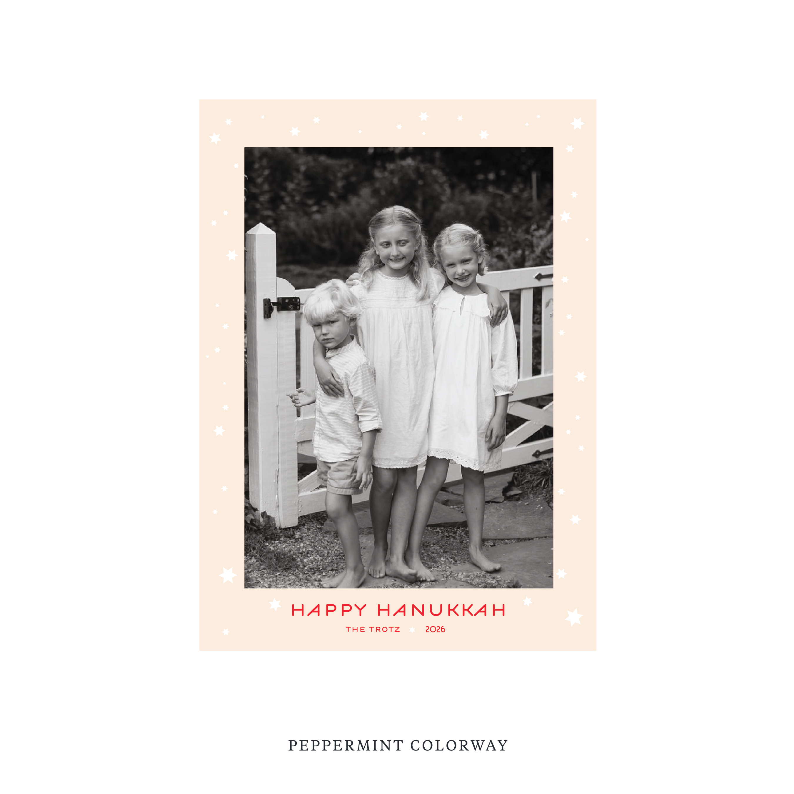 Beckman Classic Printed Holiday Card, Medium