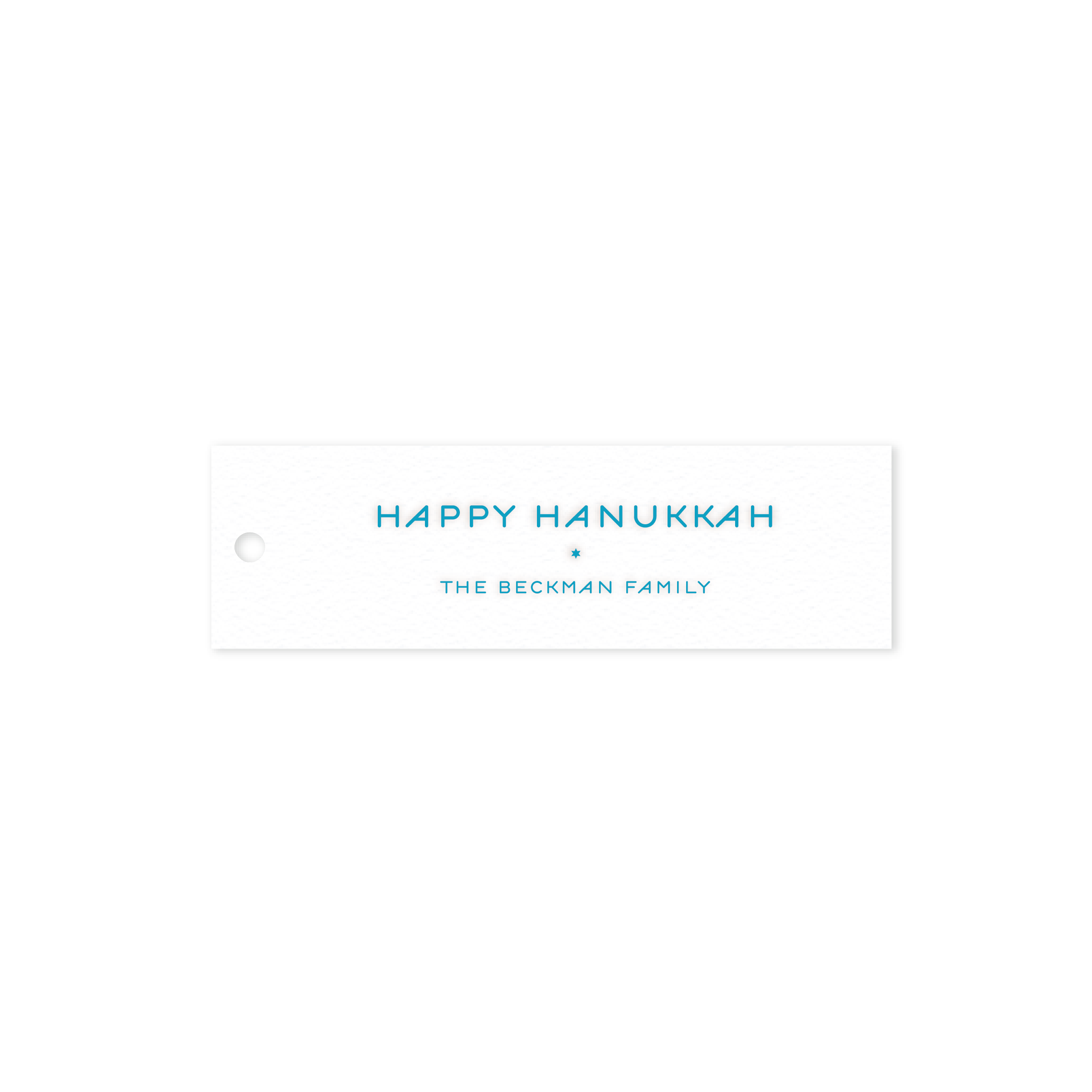 Beckman Skinny Letterpress Gift Tag
