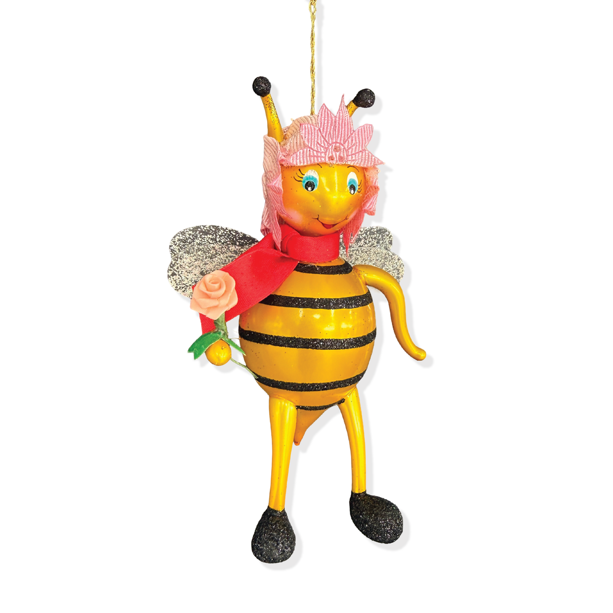 Bee Merry Italian Glass Ornament