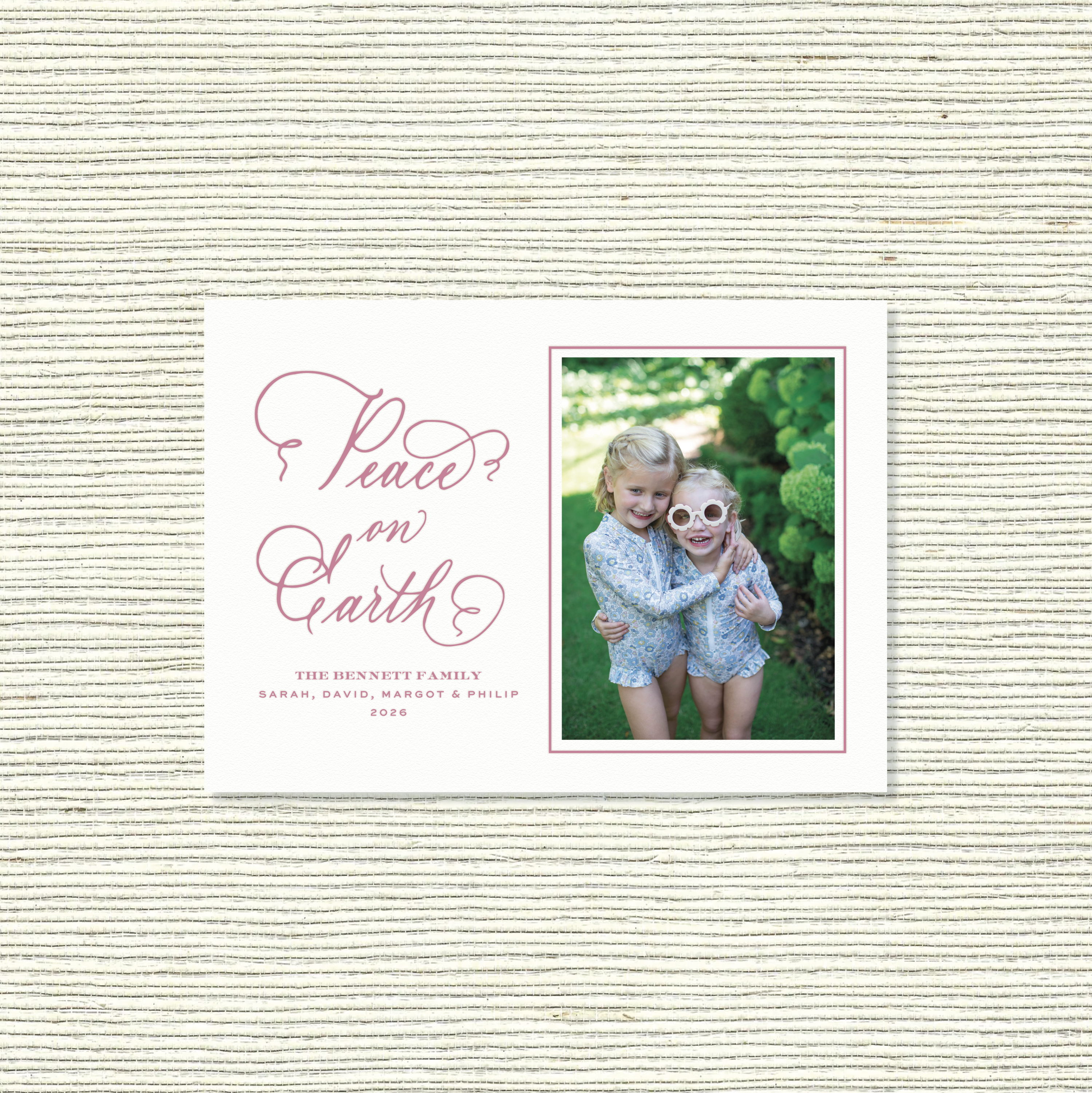 Bennett Letterpress Holiday Card, Medium