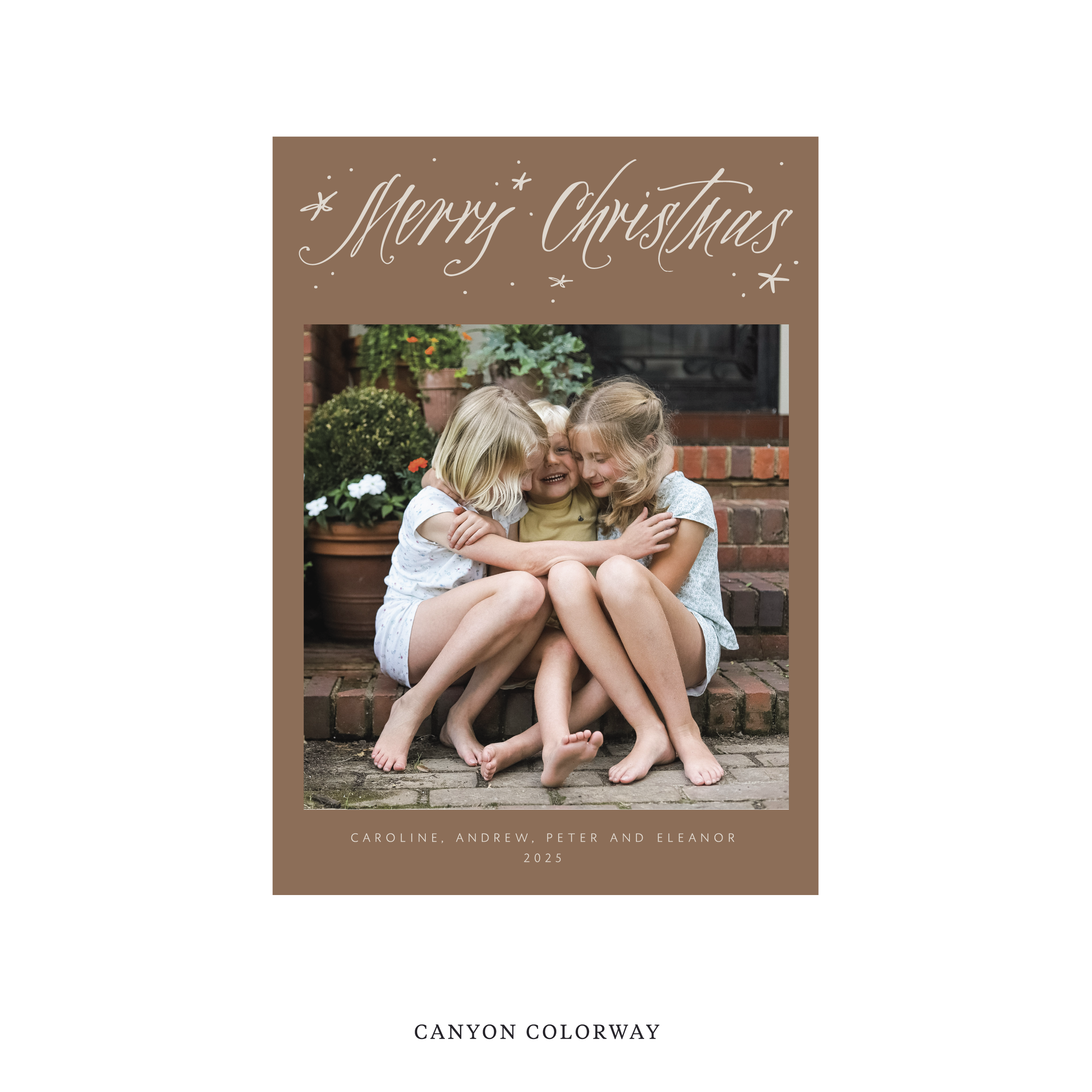 Berkeley Classic Flat Print Holiday Card, Medium II
