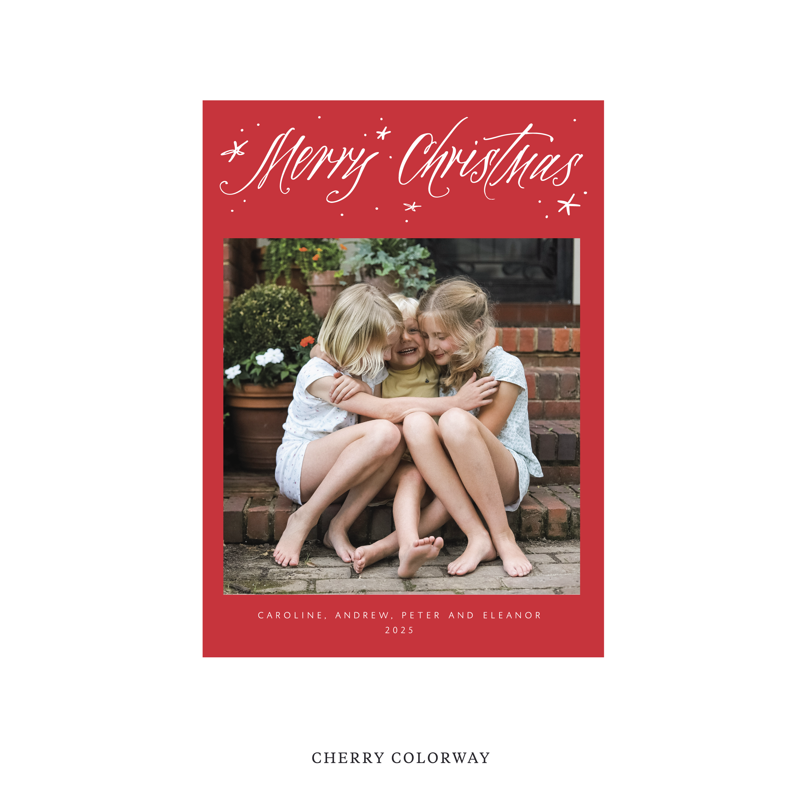 Berkeley Classic Flat Print Holiday Card, Medium II