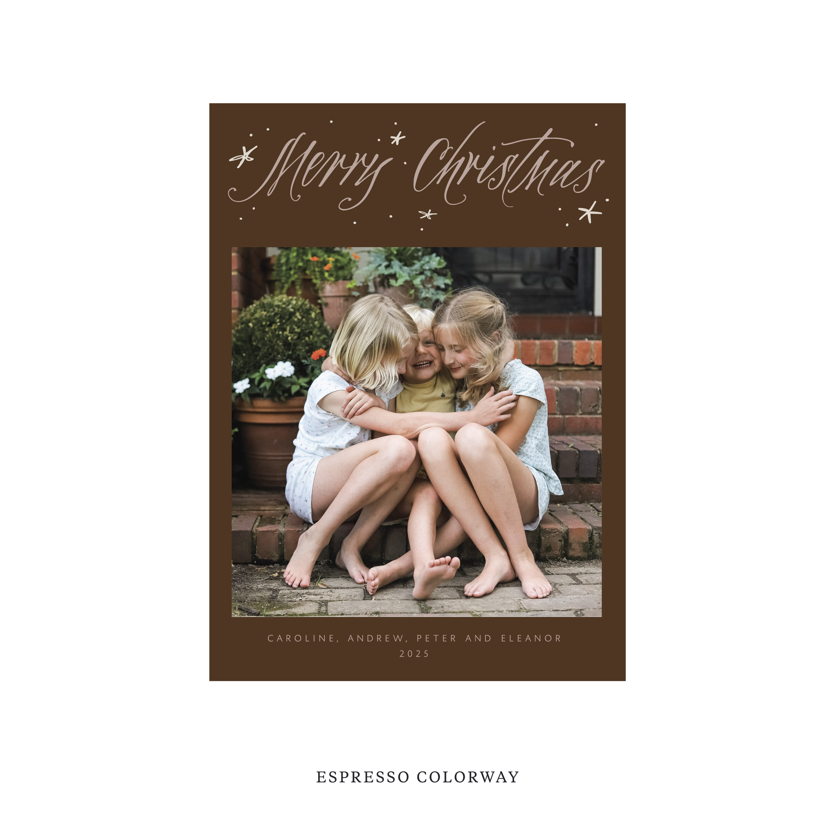 Berkeley Classic Flat Print Holiday Card, Medium II