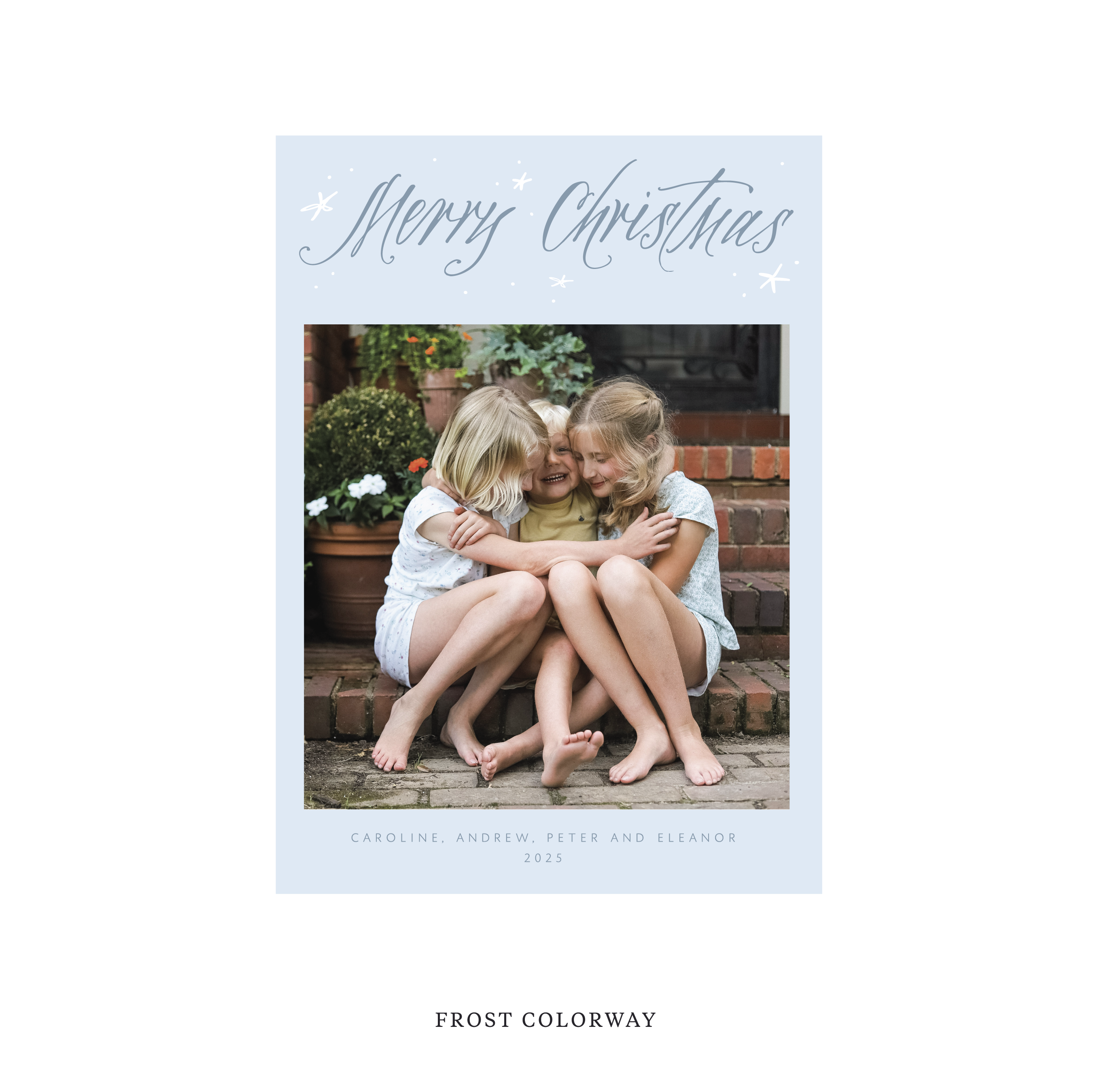 Berkeley Classic Flat Print Holiday Card, Medium II