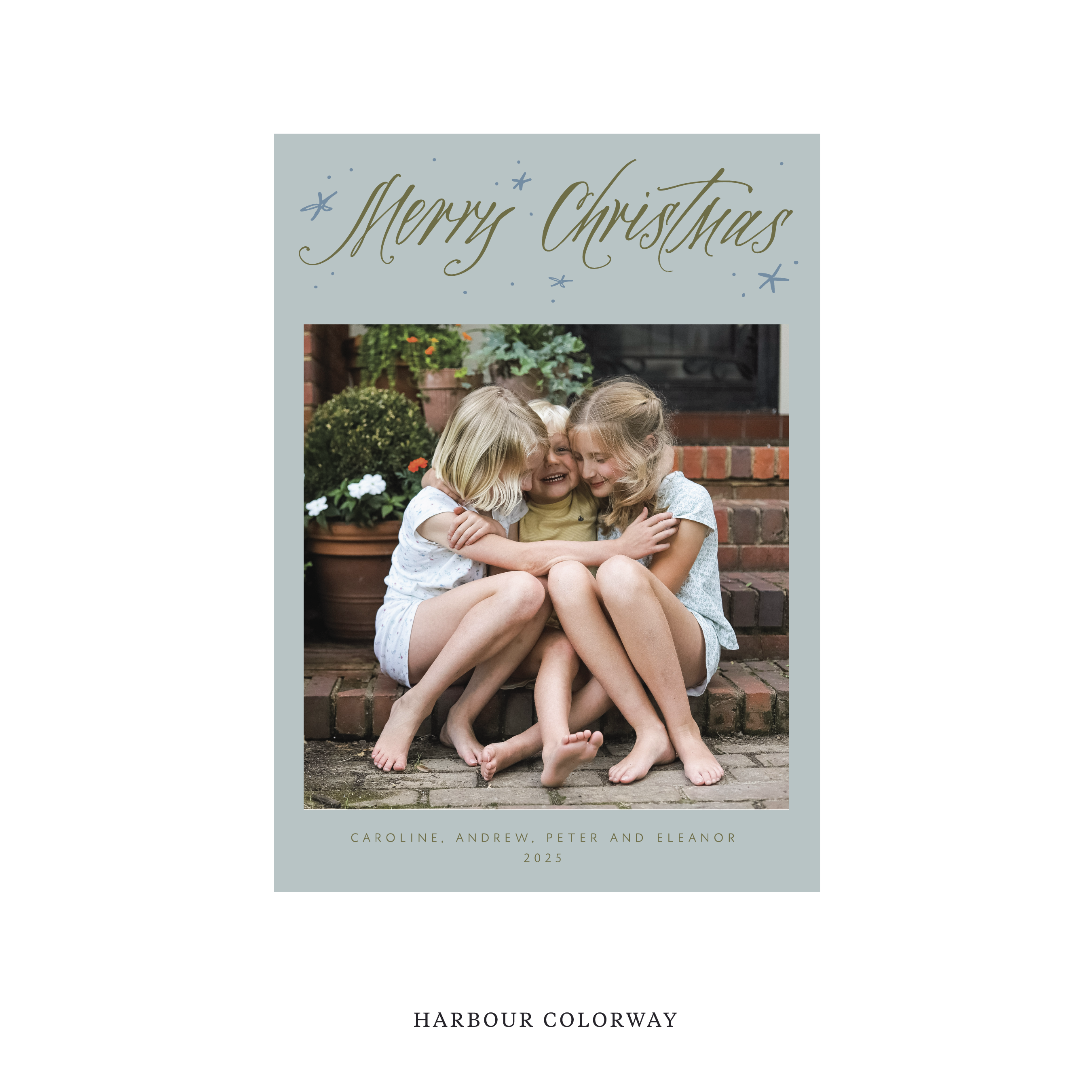 Berkeley Classic Flat Print Holiday Card, Medium II