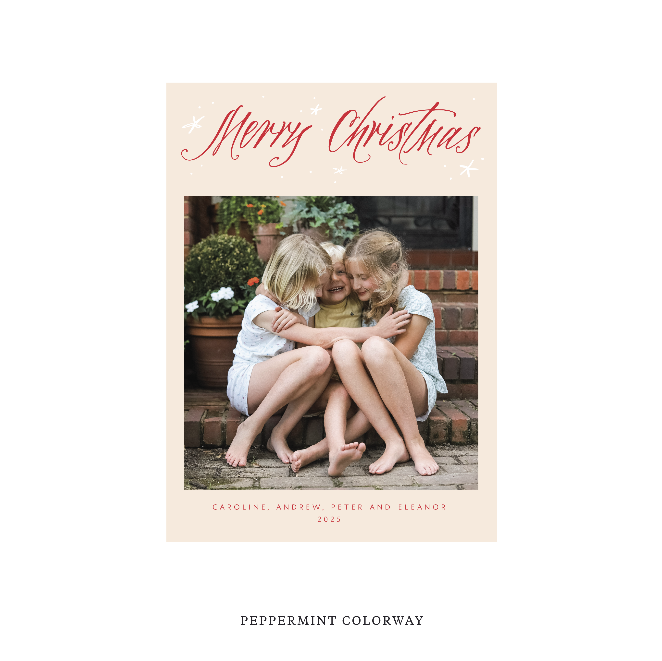 Berkeley Classic Flat Print Holiday Card, Medium II