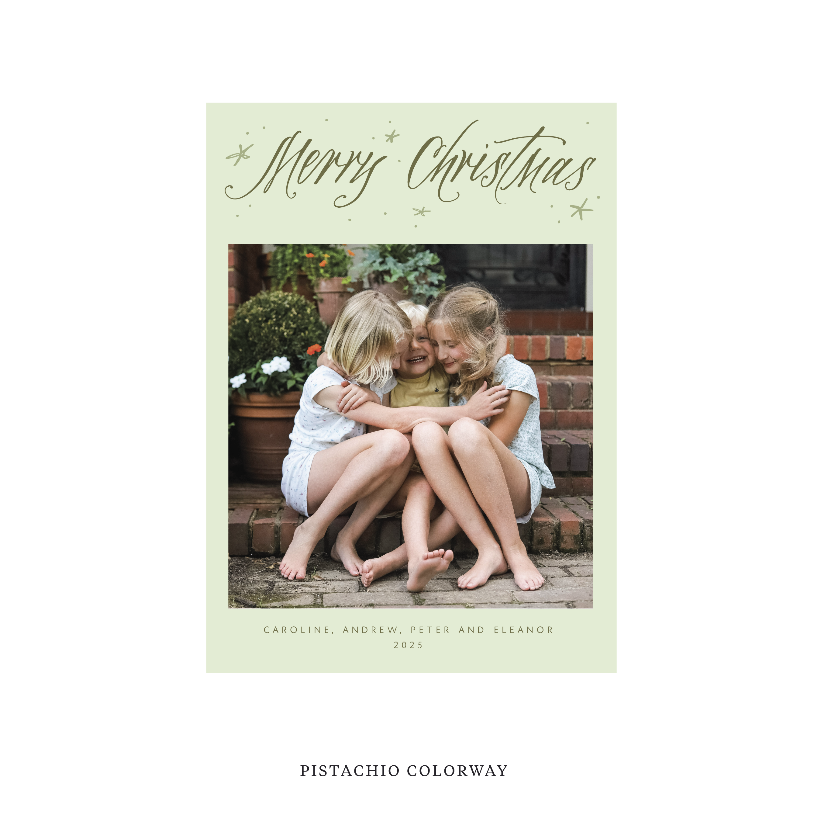 Berkeley Classic Flat Print Holiday Card, Medium II