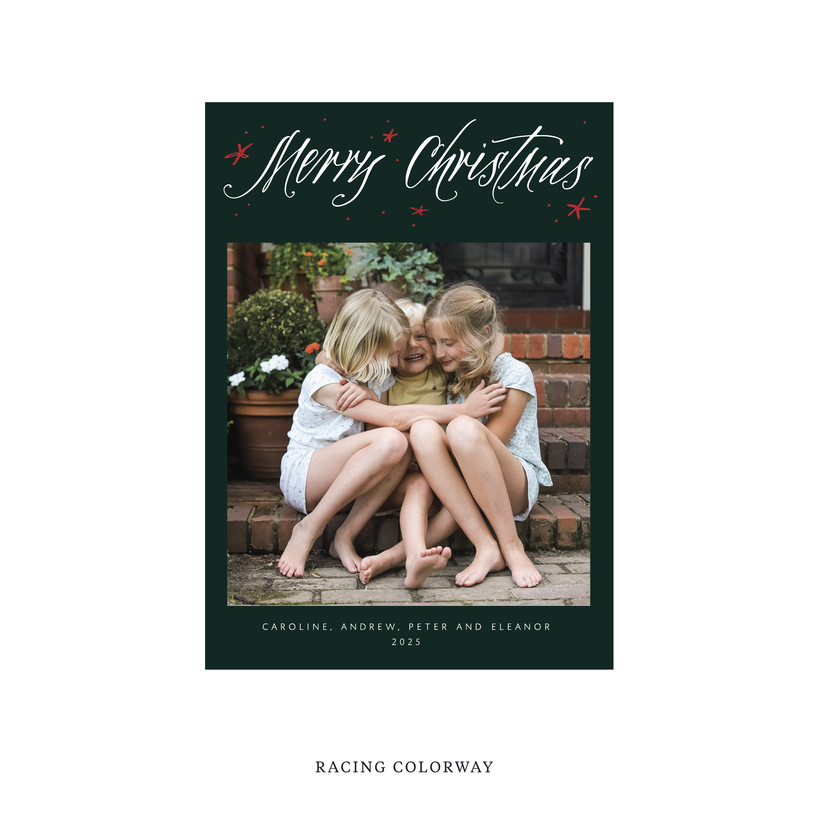 Berkeley Classic Flat Print Holiday Card, Medium II
