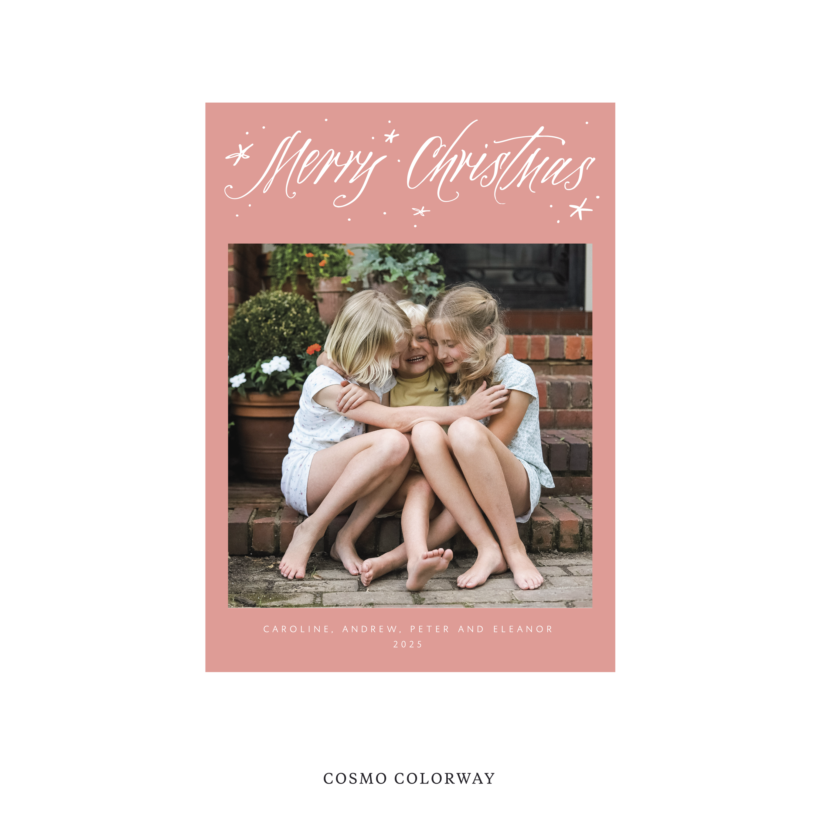 Berkeley Classic Flat Print Holiday Card, Medium II
