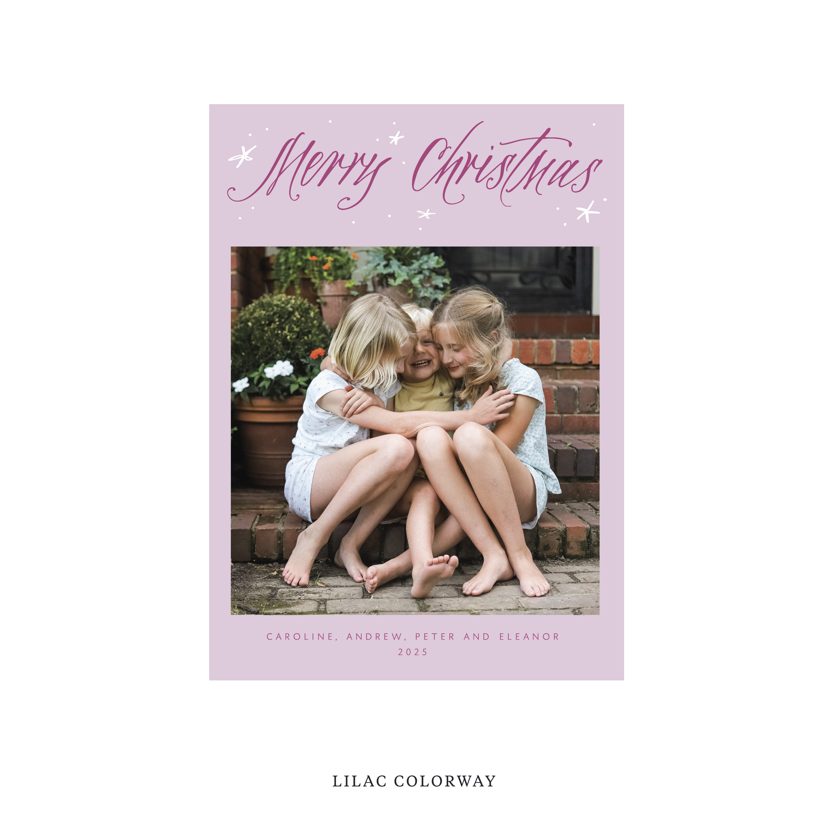Berkeley Classic Flat Print Holiday Card, Medium II