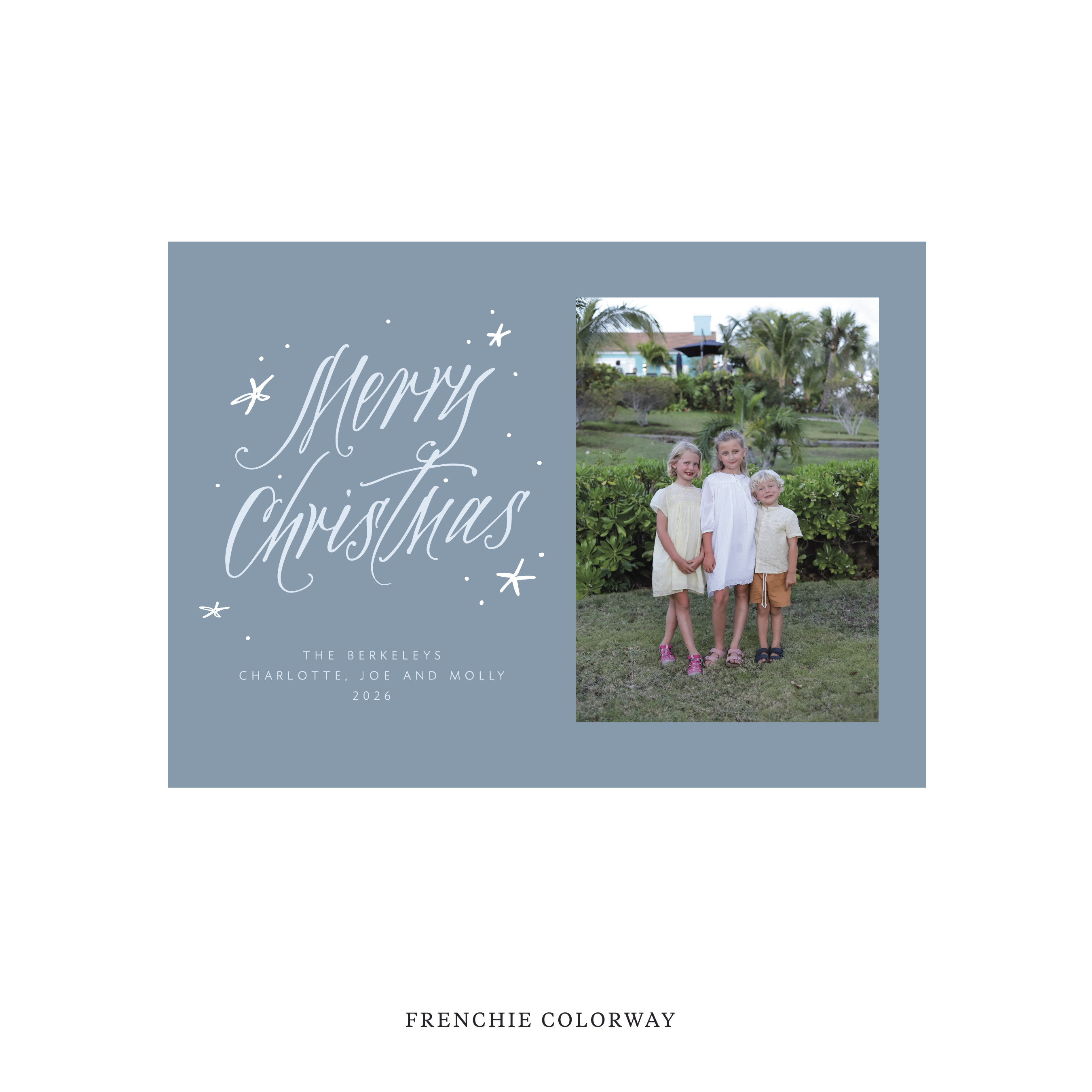 Berkeley Classic Flat Print Holiday Card, Medium