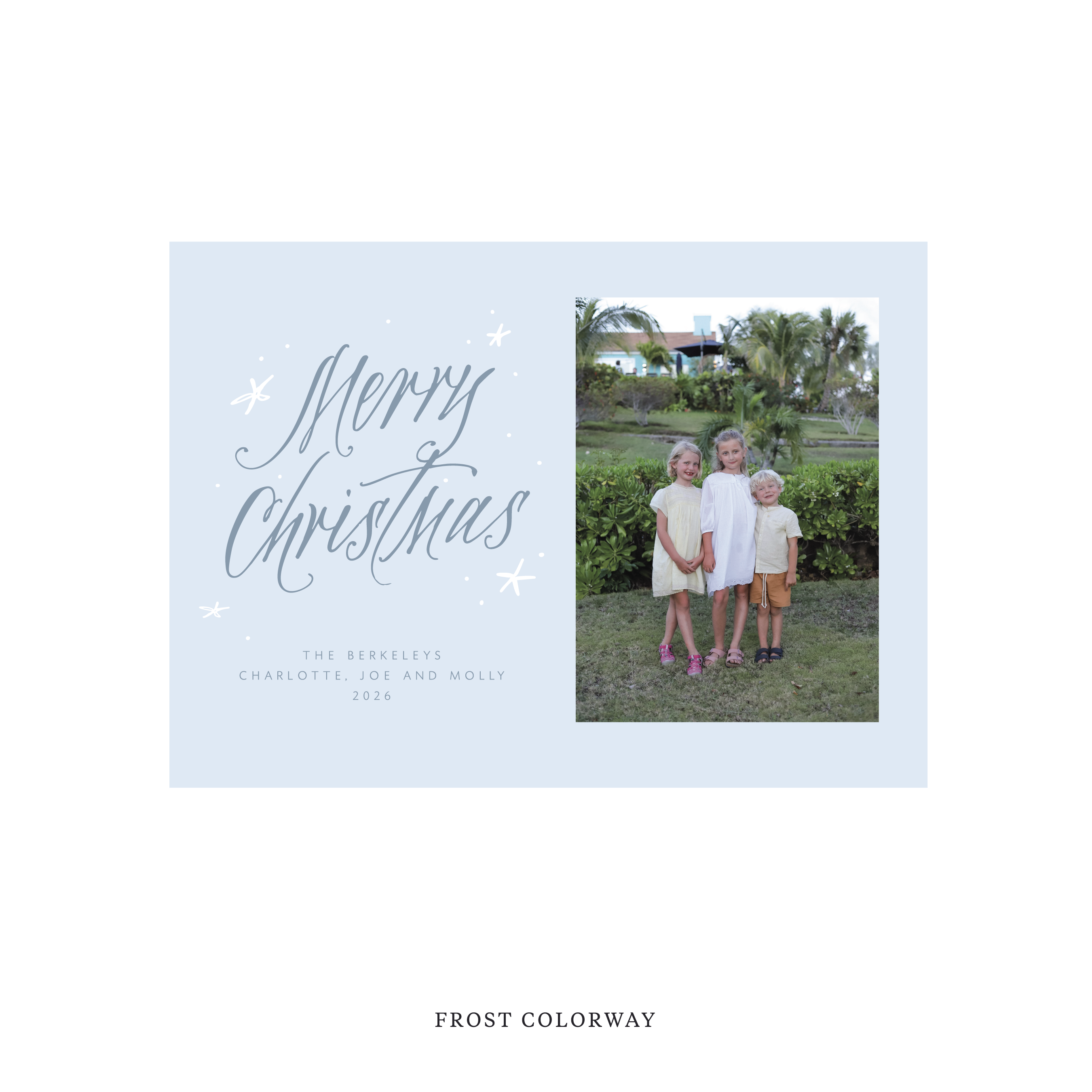 Berkeley Classic Flat Print Holiday Card, Medium