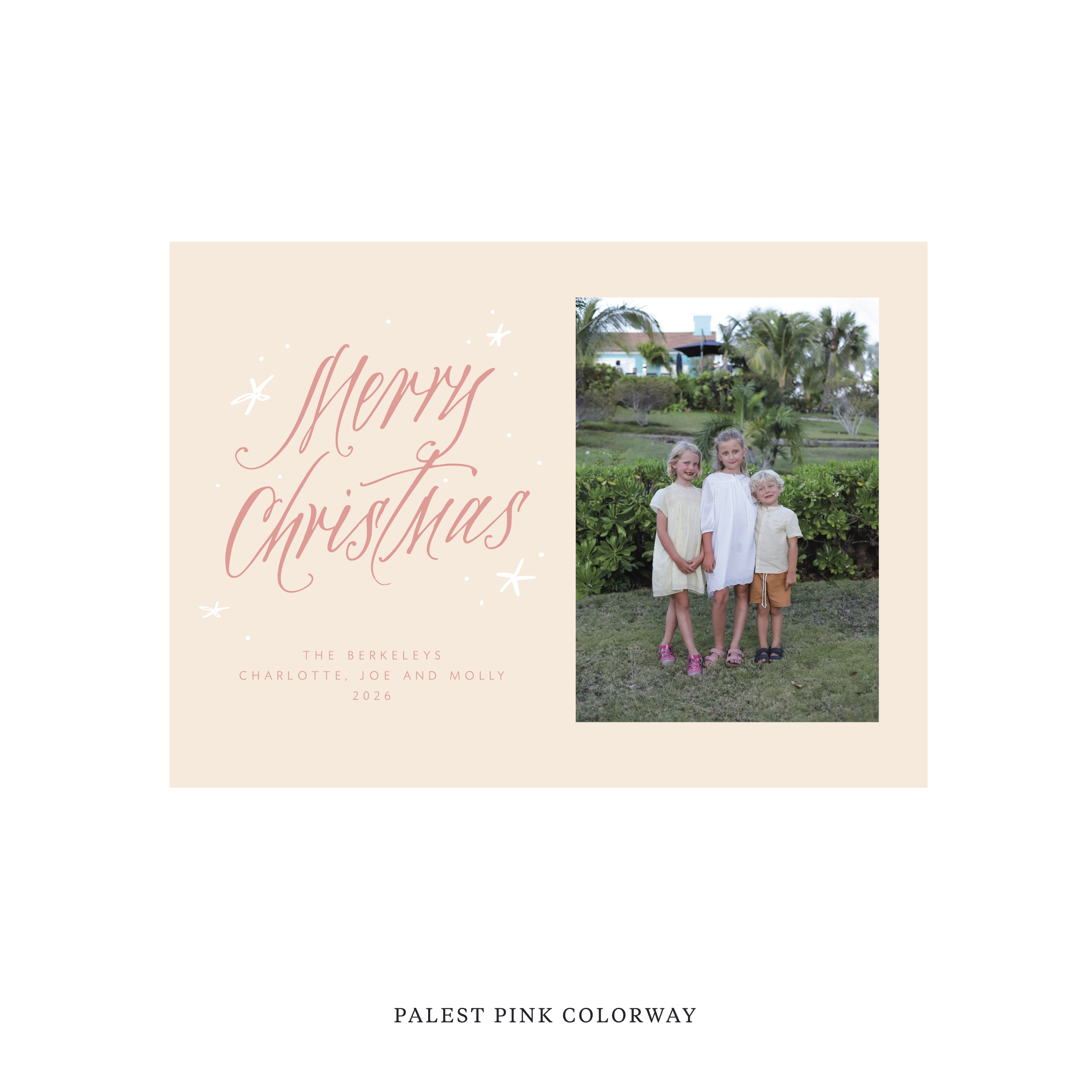 Berkeley Classic Flat Print Holiday Card, Medium