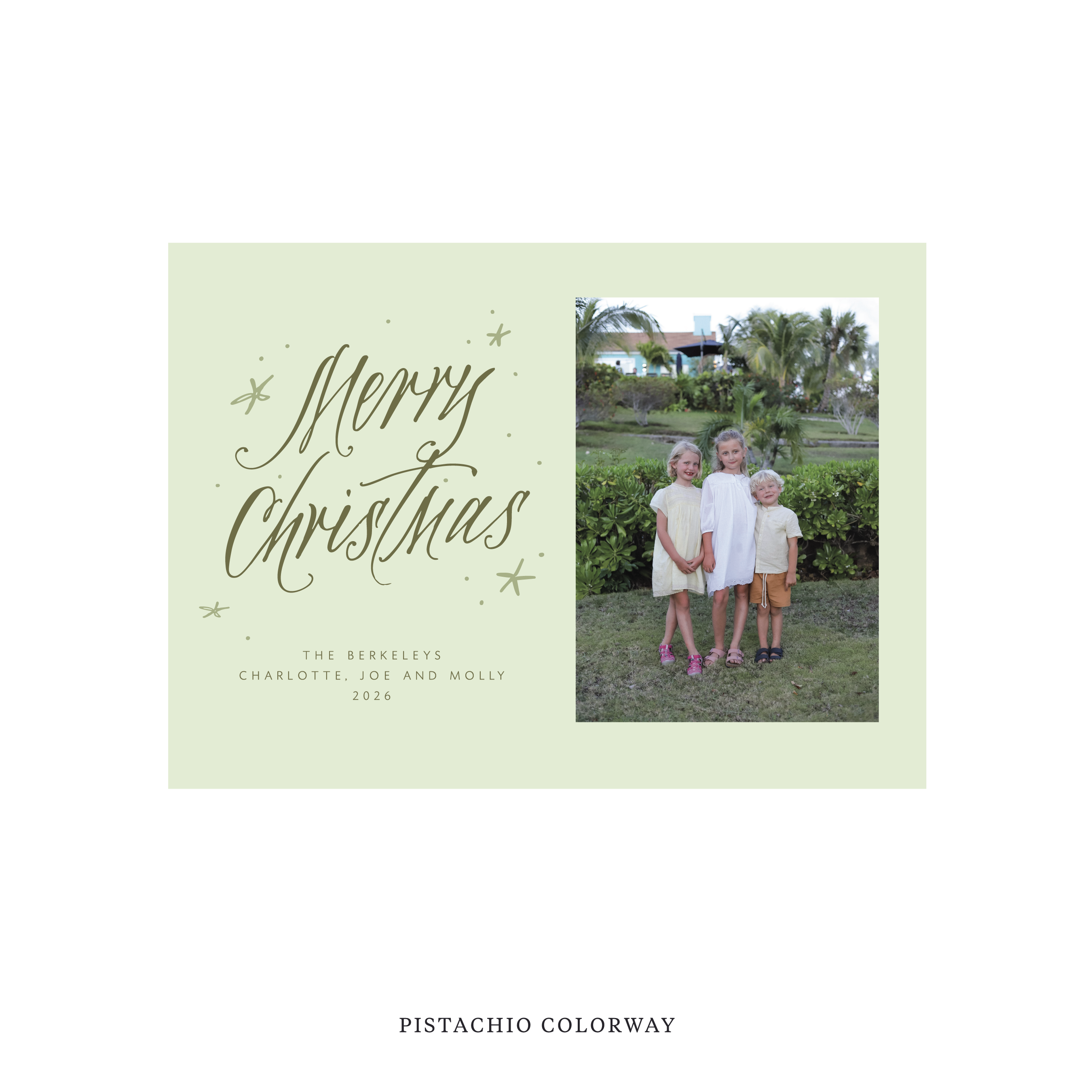 Berkeley Classic Flat Print Holiday Card, Medium