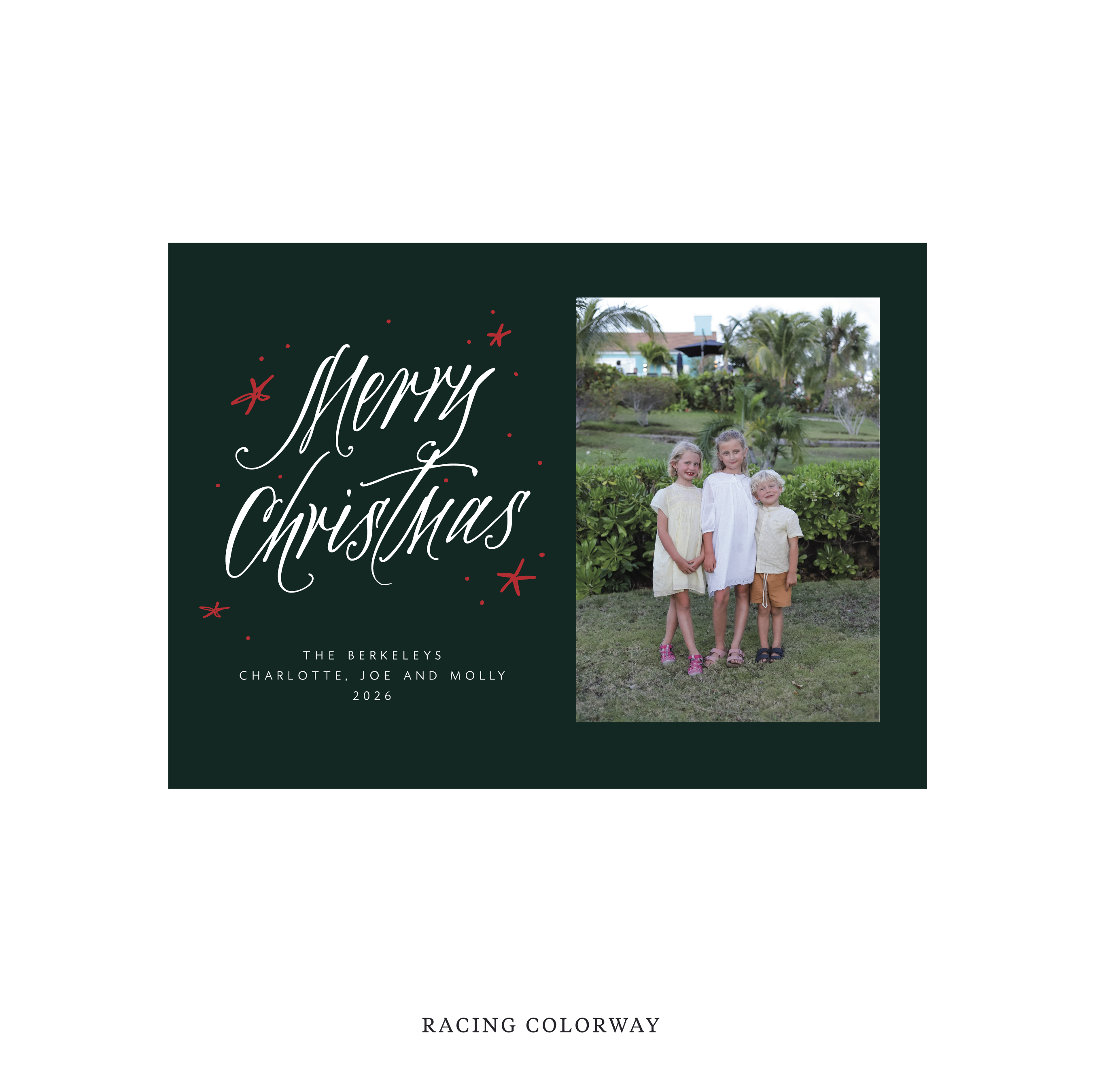 Berkeley Classic Flat Print Holiday Card, Medium