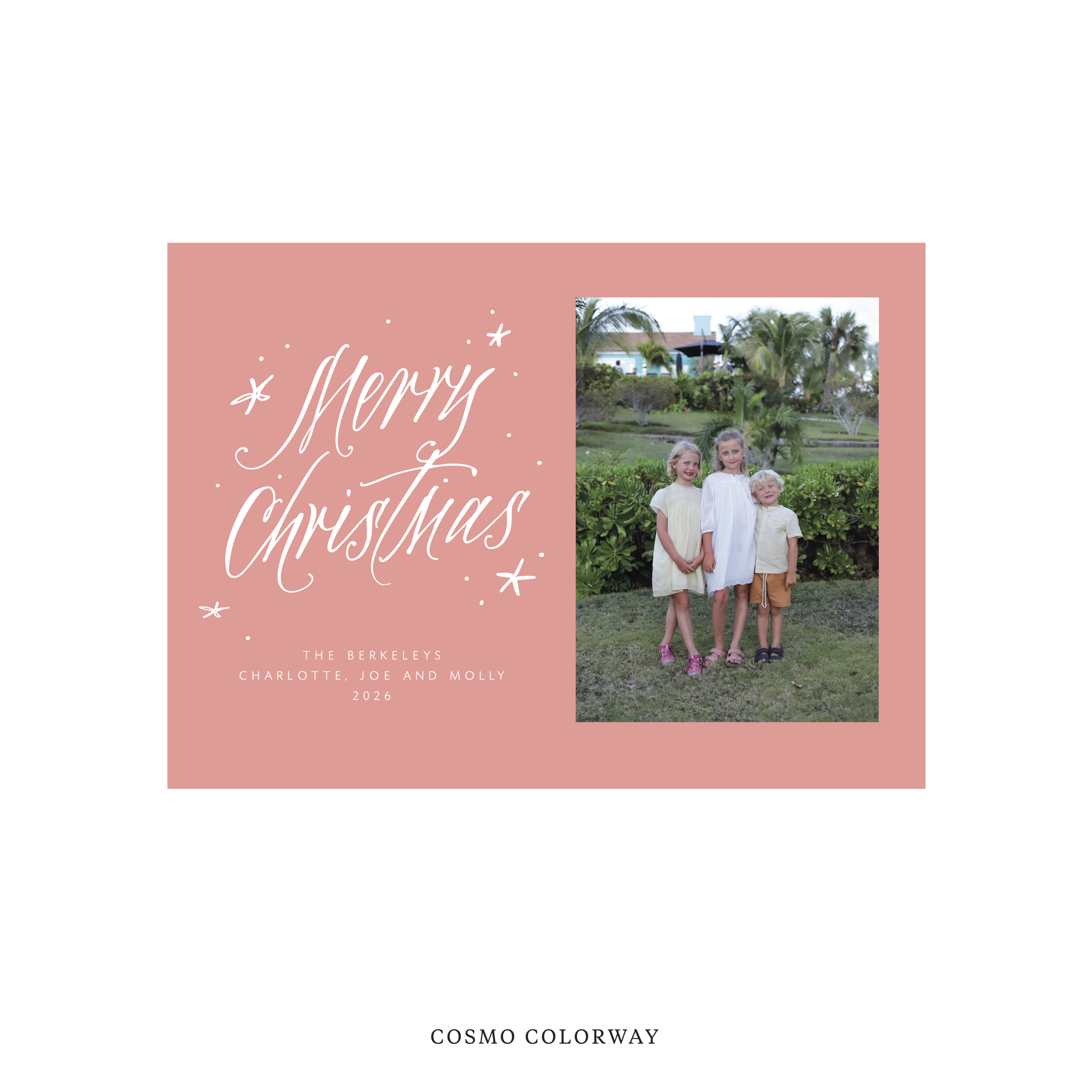 Berkeley Classic Flat Print Holiday Card, Medium