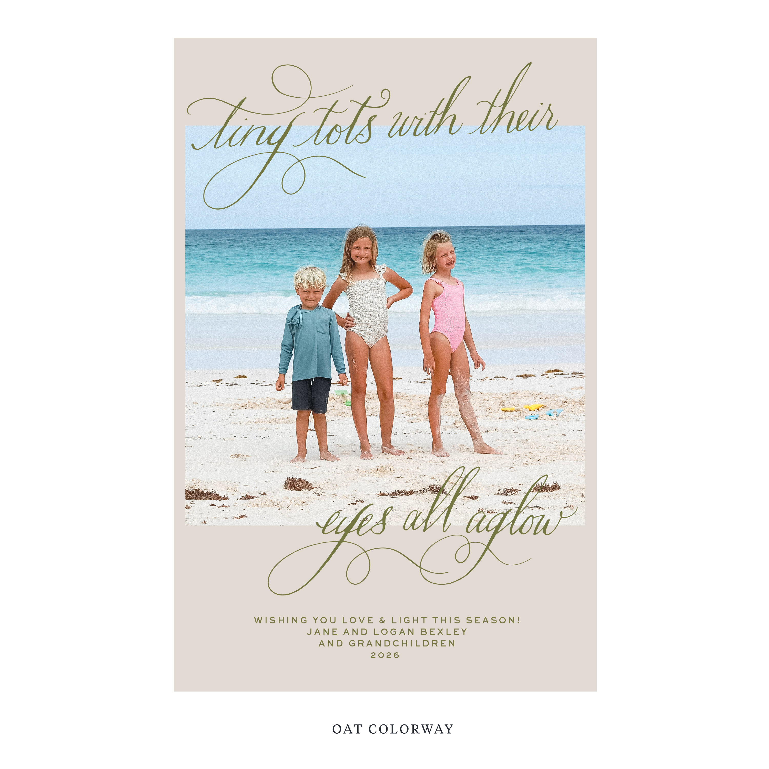 Bexley Digital Photo Holiday Card, Extra Large