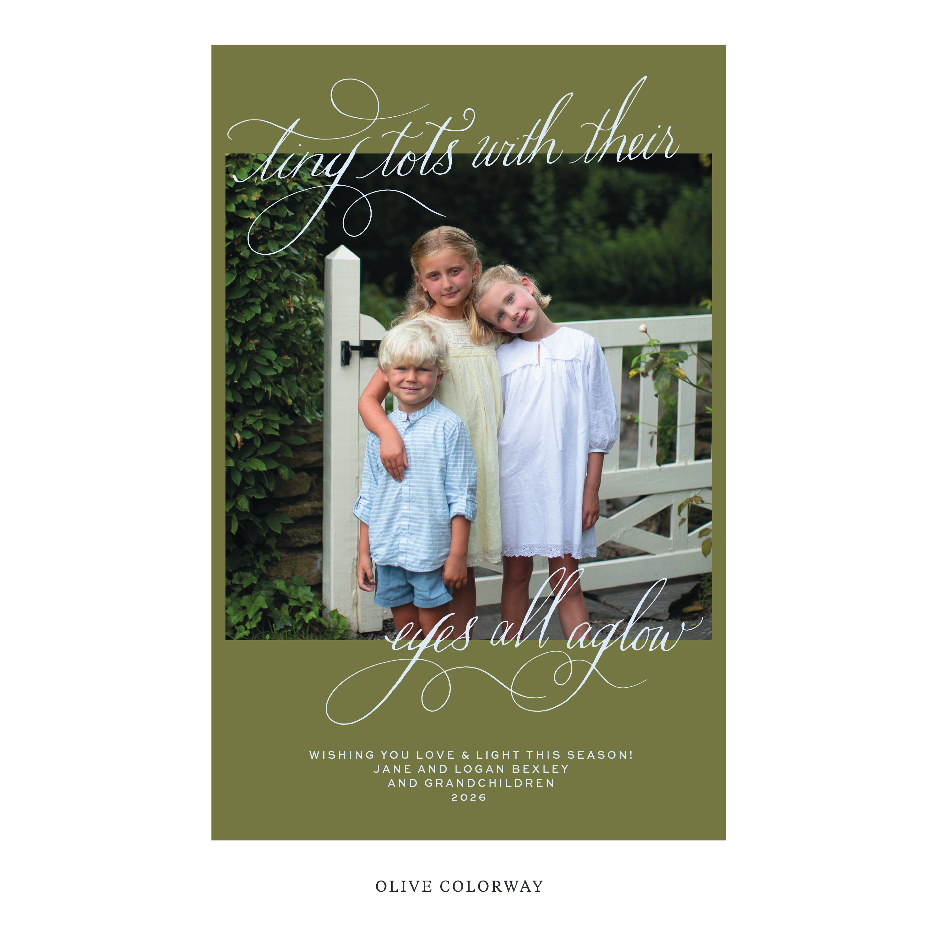 Bexley Digital Photo Holiday Card, Extra Large