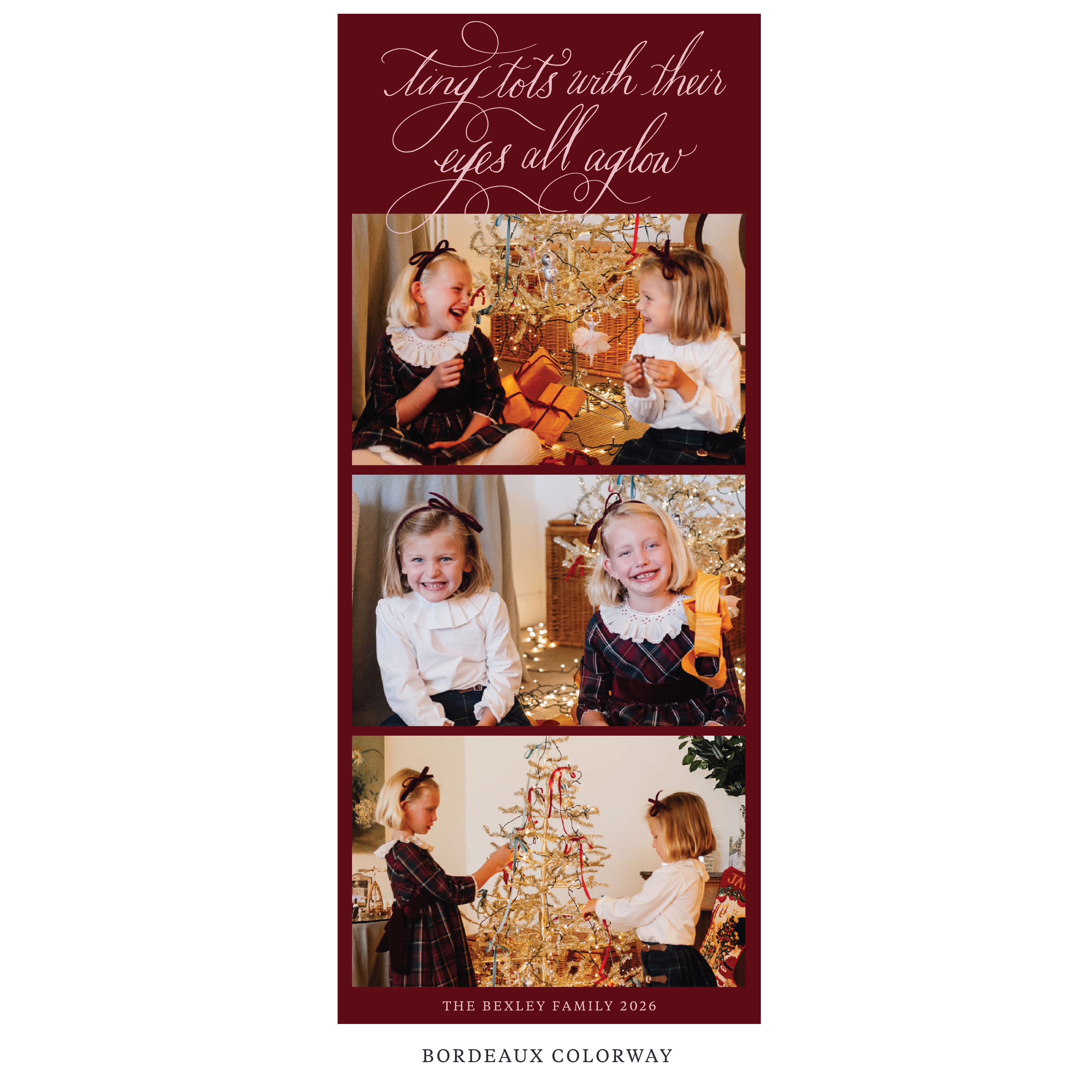 Bexley Digital Photo Holiday Card, Skinny