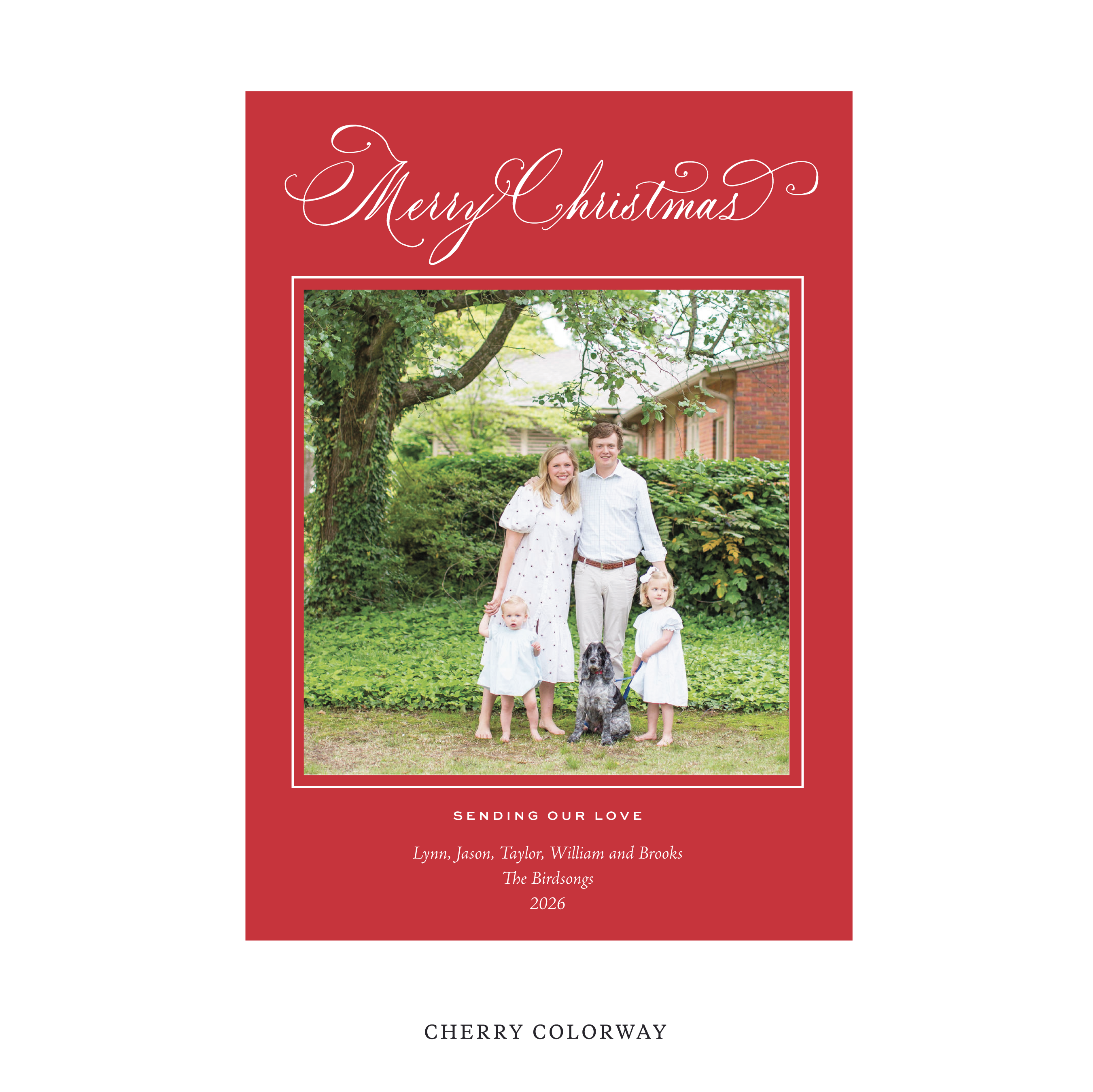 Middleton Classic Flat Print Holiday Card, Large