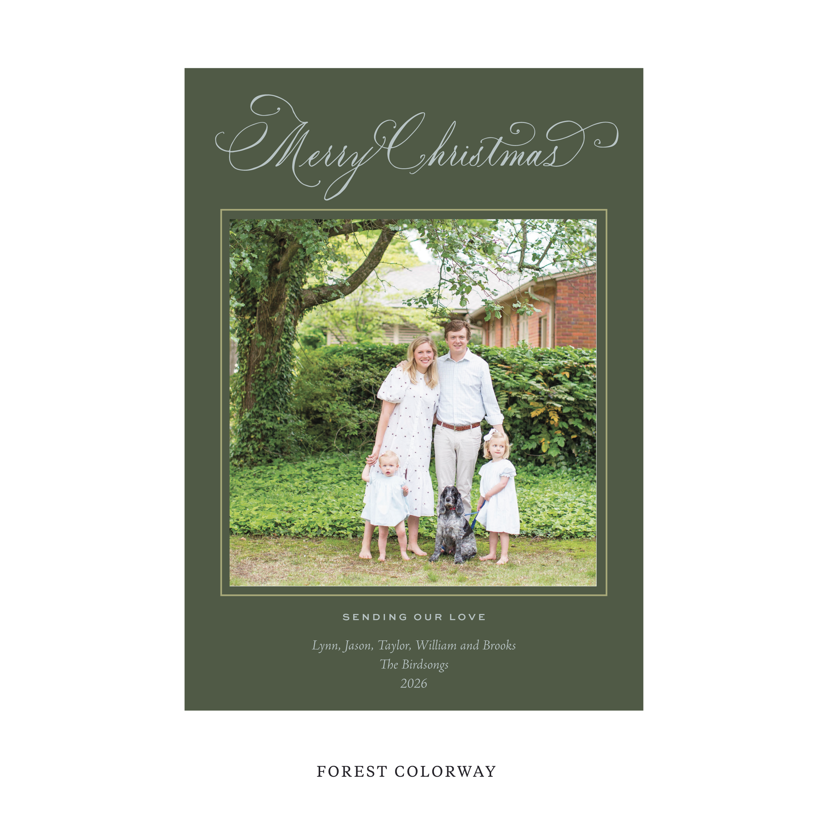 Middleton Classic Flat Print Holiday Card, Large