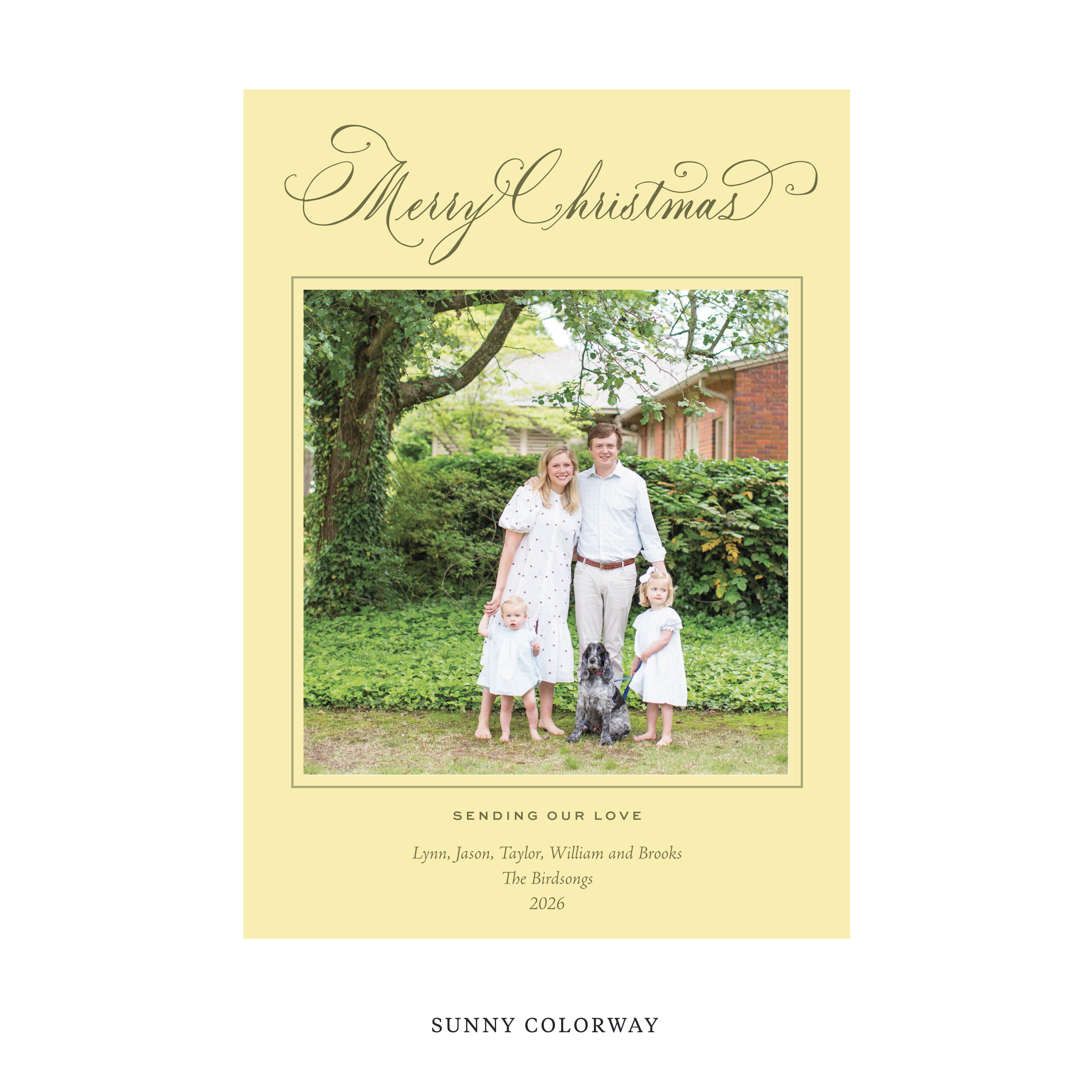 Middleton Classic Flat Print Holiday Card, Large