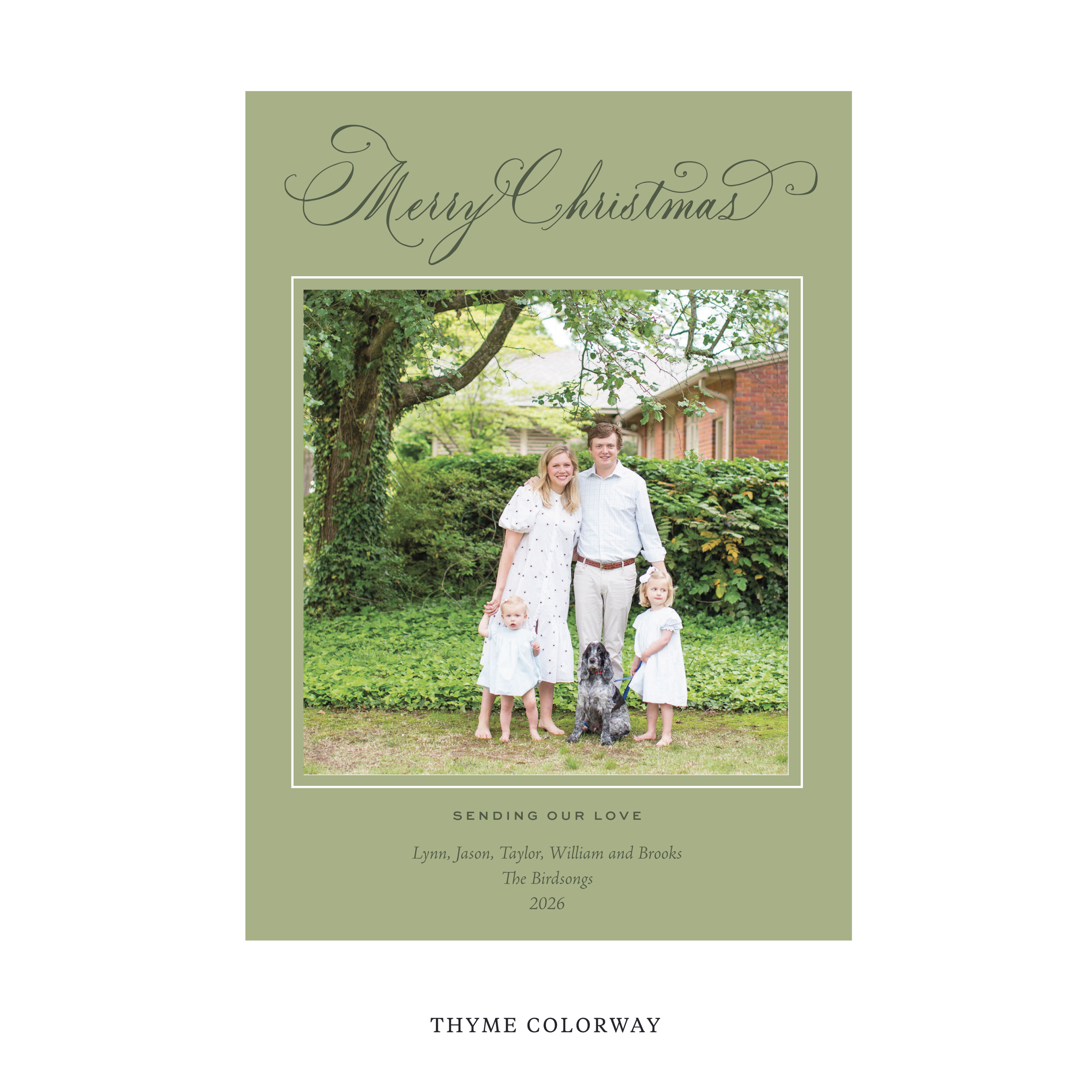 Middleton Classic Flat Print Holiday Card, Large