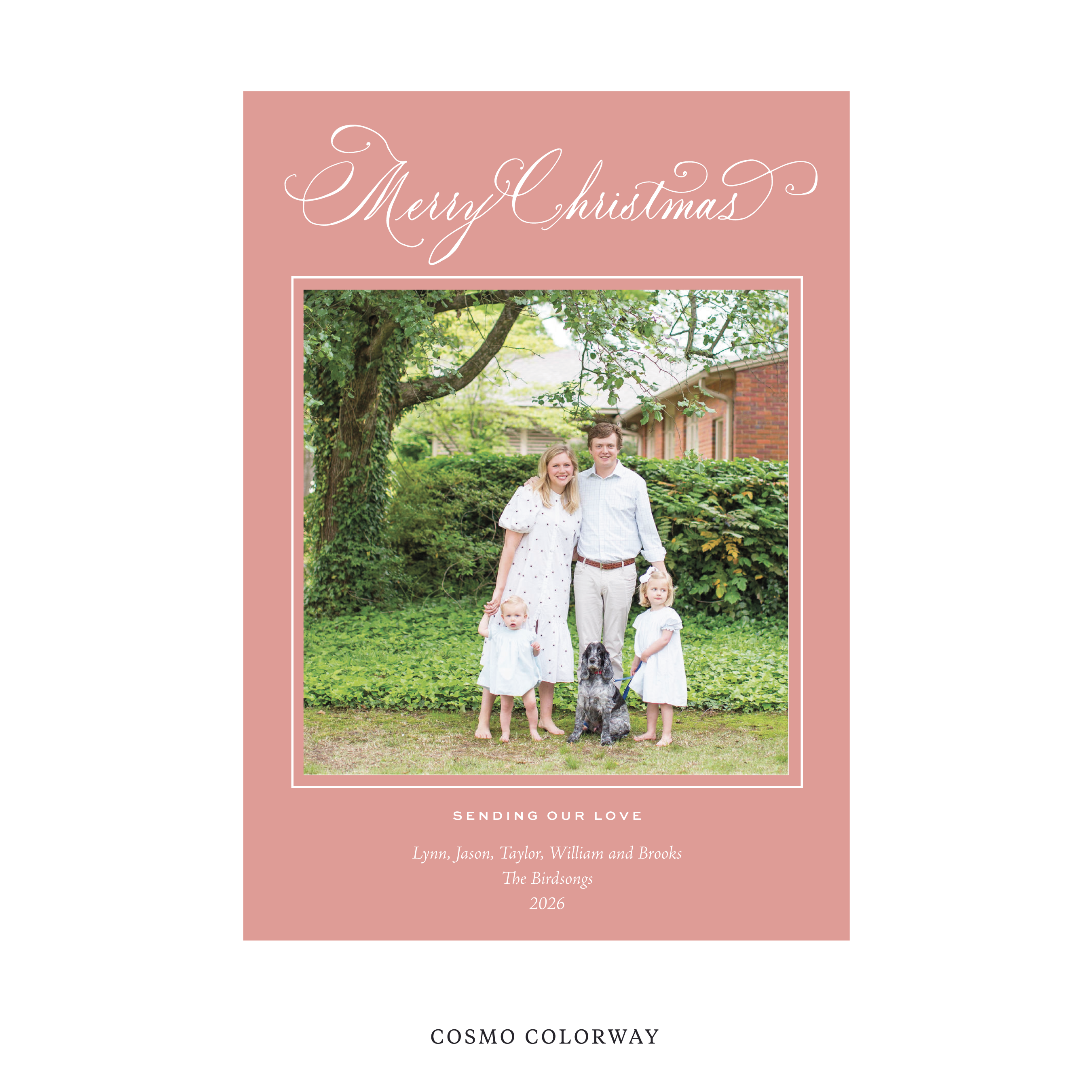 Middleton Classic Flat Print Holiday Card, Large