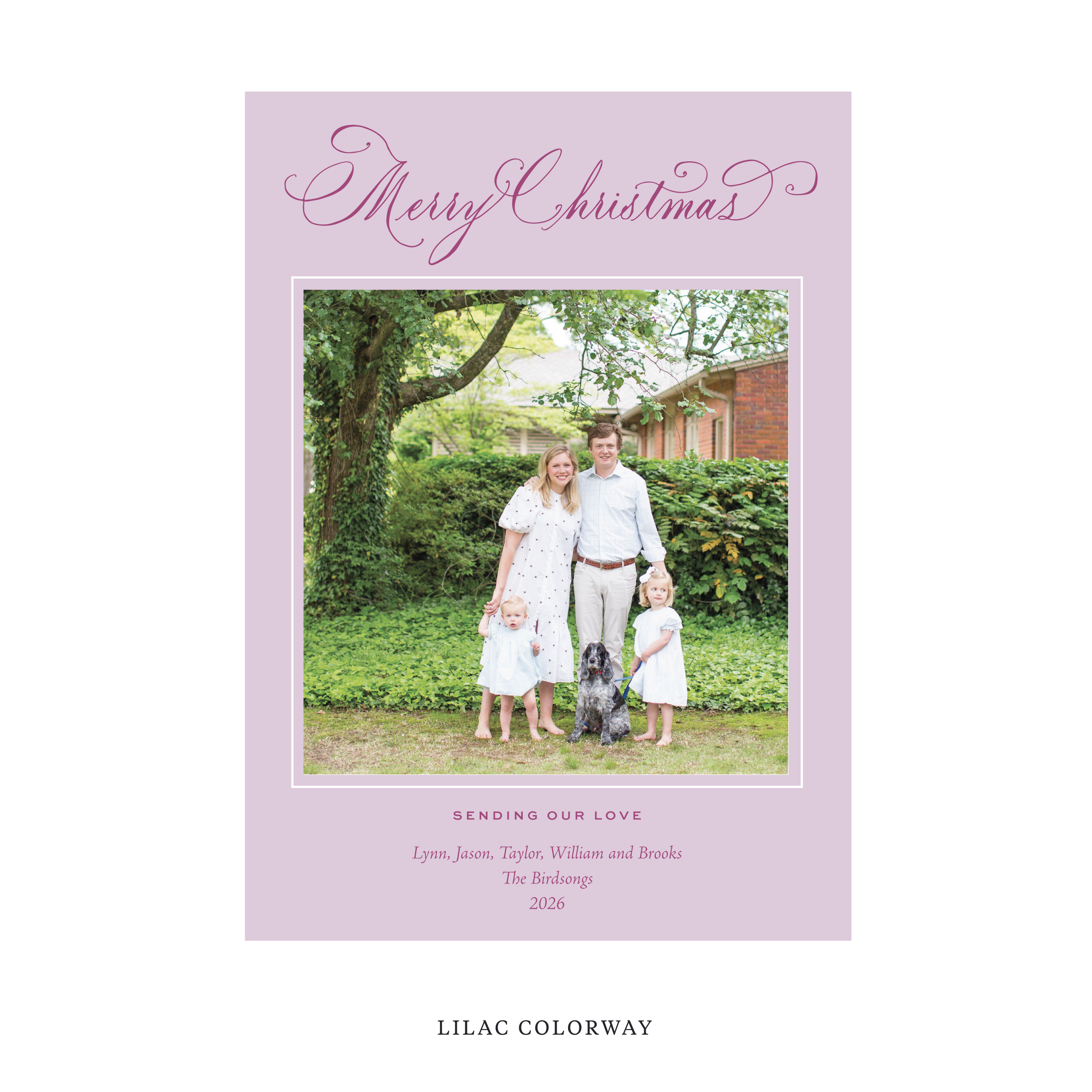 Middleton Classic Flat Print Holiday Card, Large