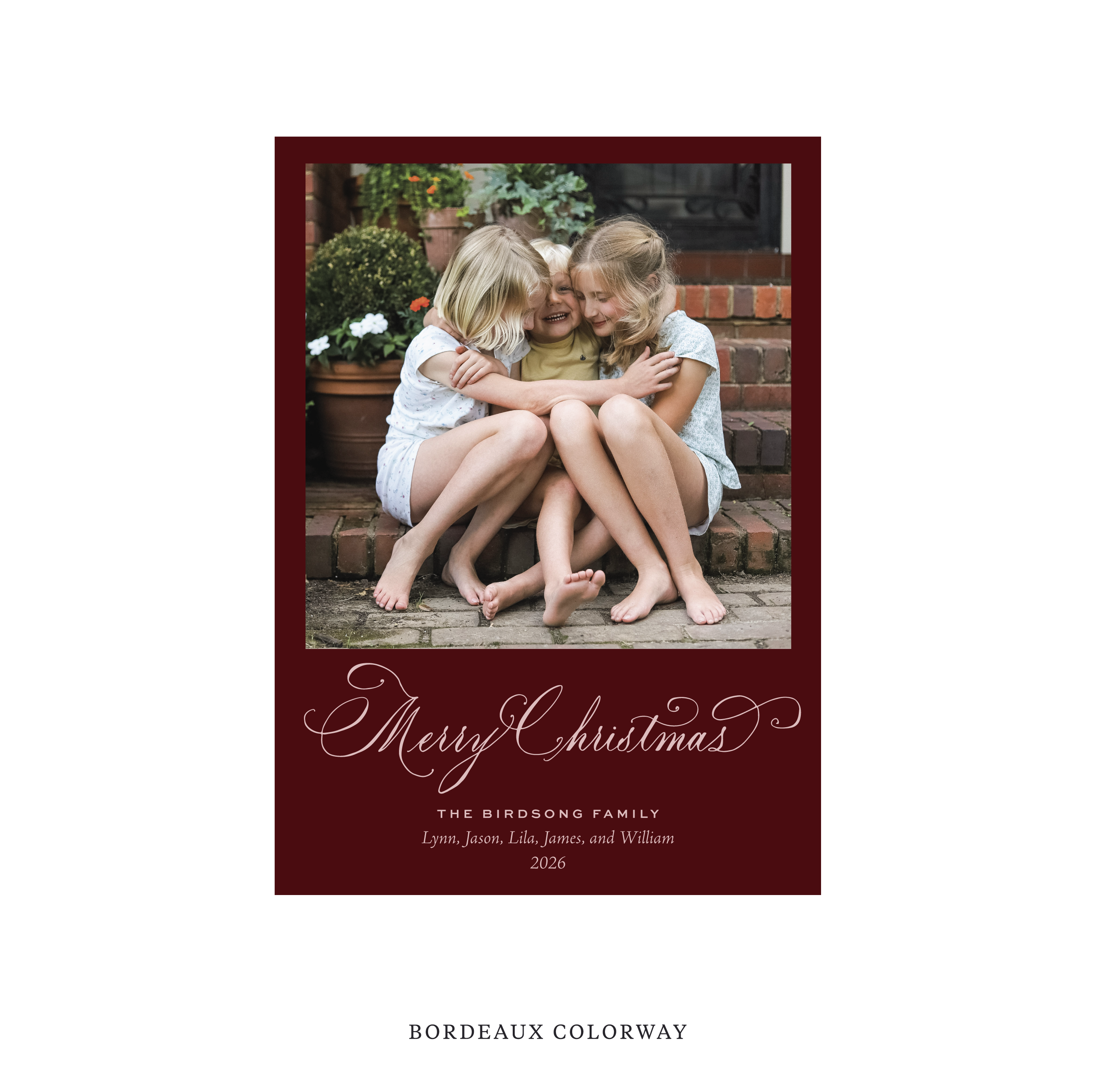 Middleton Classic Flat Print Holiday Card, Medium II