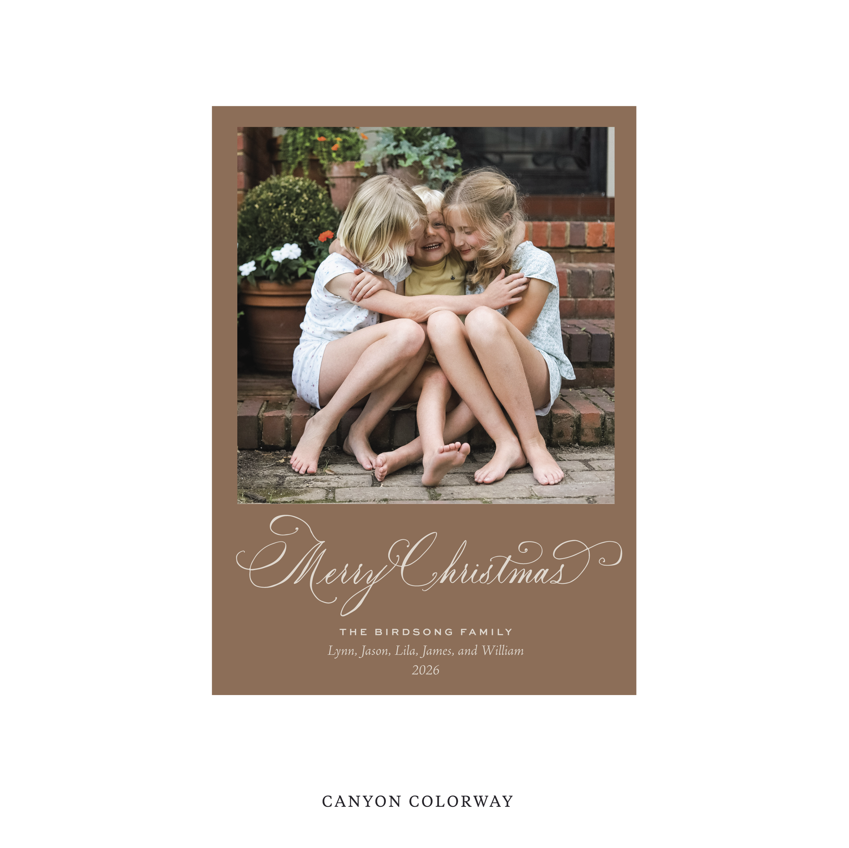 Middleton Classic Flat Print Holiday Card, Medium II