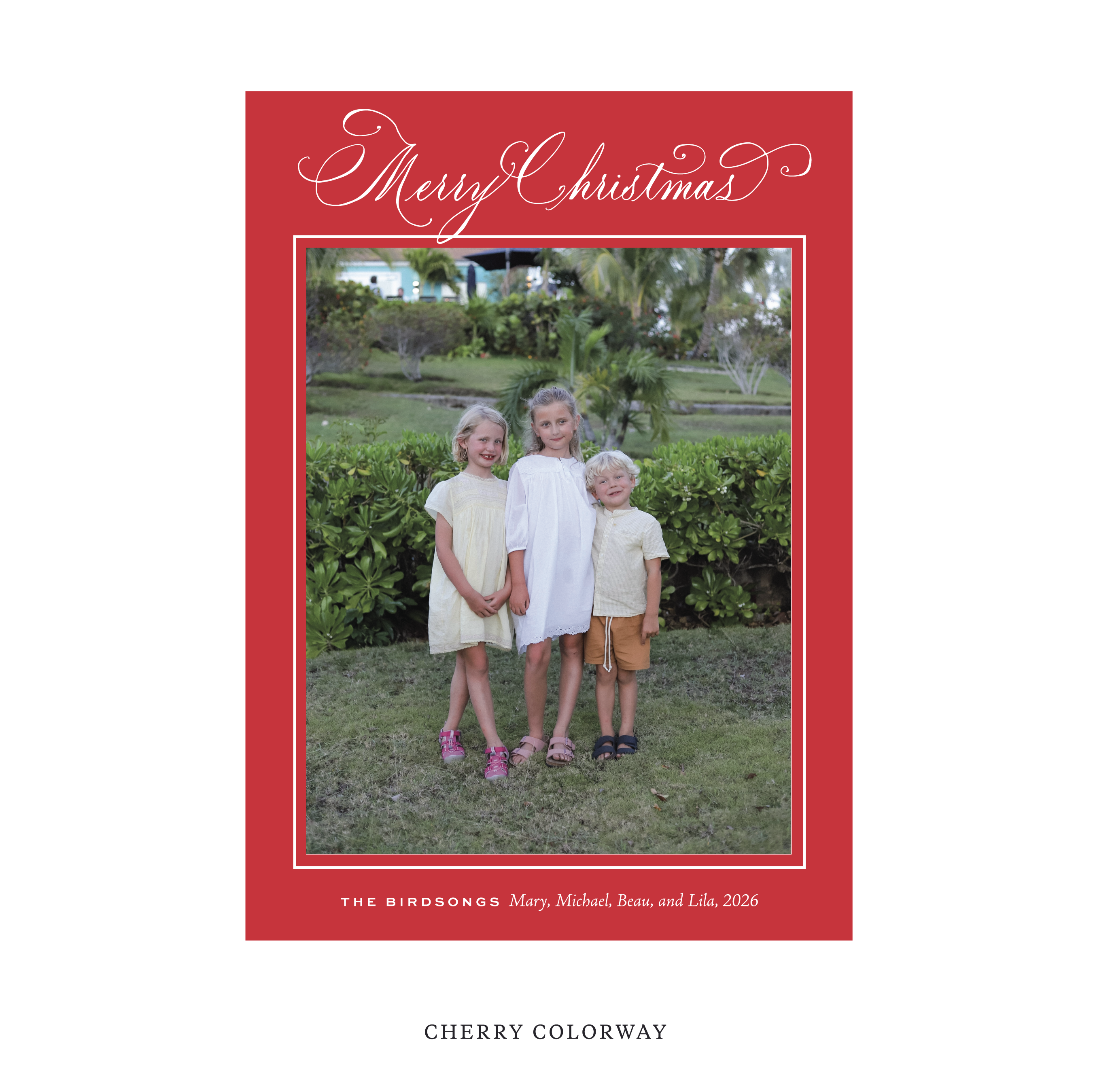 Middleton Classic Flat Print Holiday Card, Large II