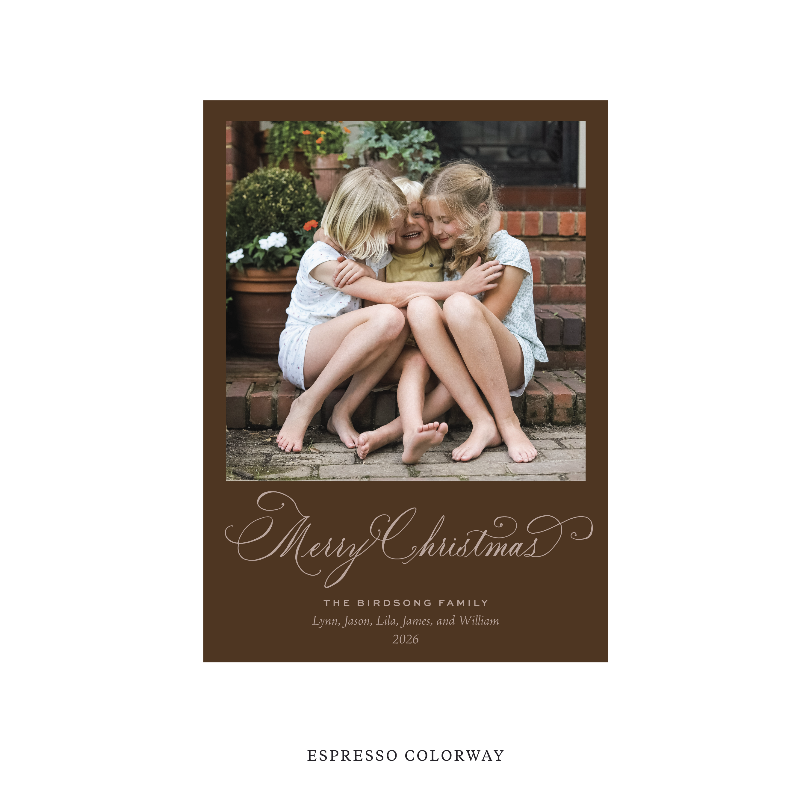 Middleton Classic Flat Print Holiday Card, Medium II
