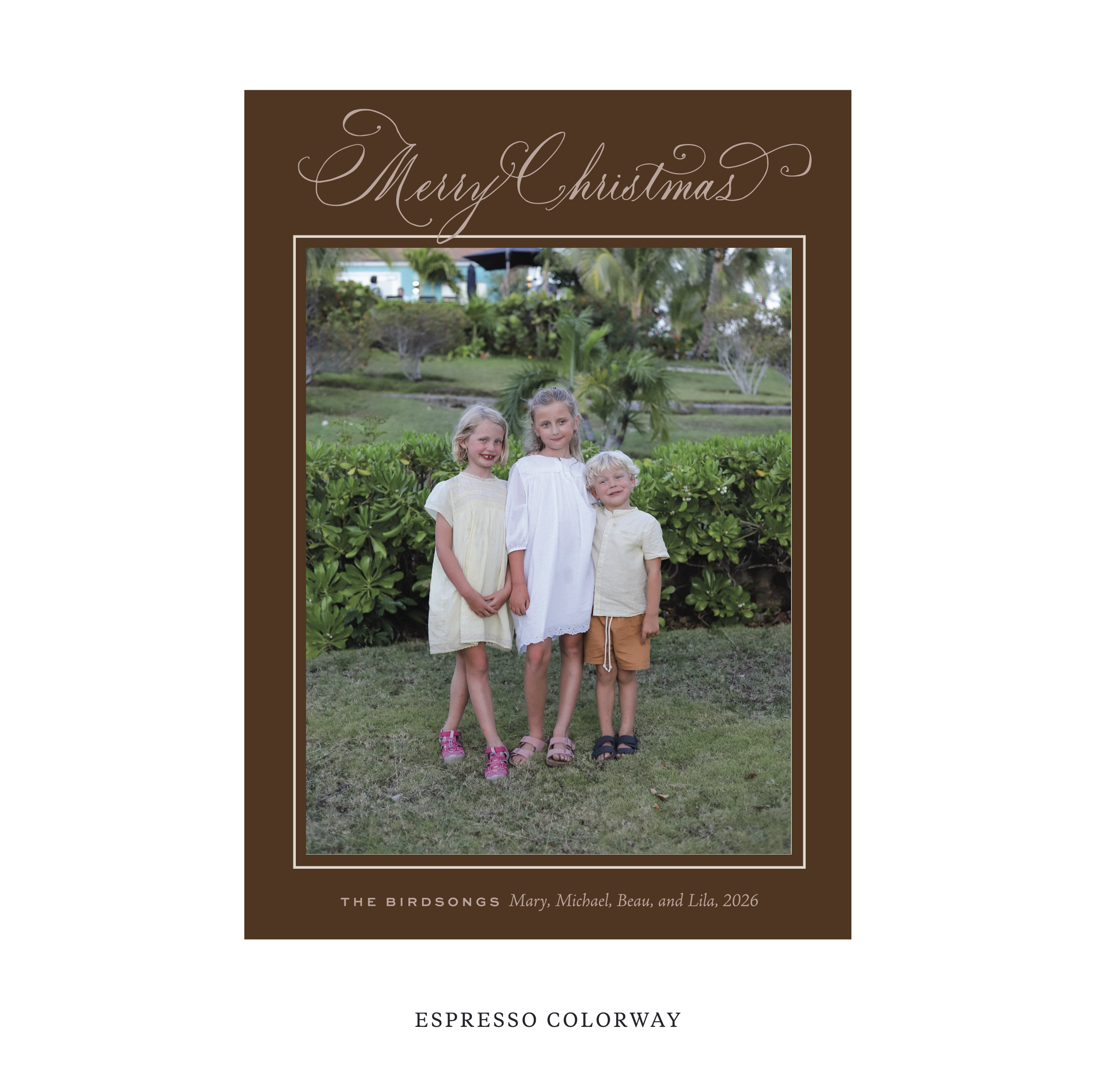 Middleton Classic Flat Print Holiday Card, Large II
