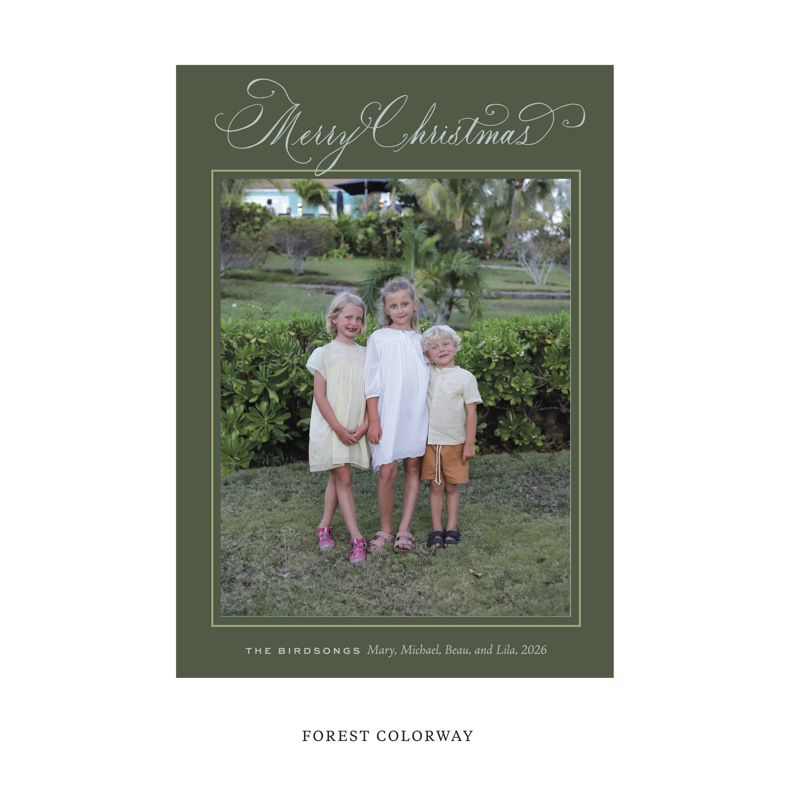 Middleton Classic Flat Print Holiday Card, Large II