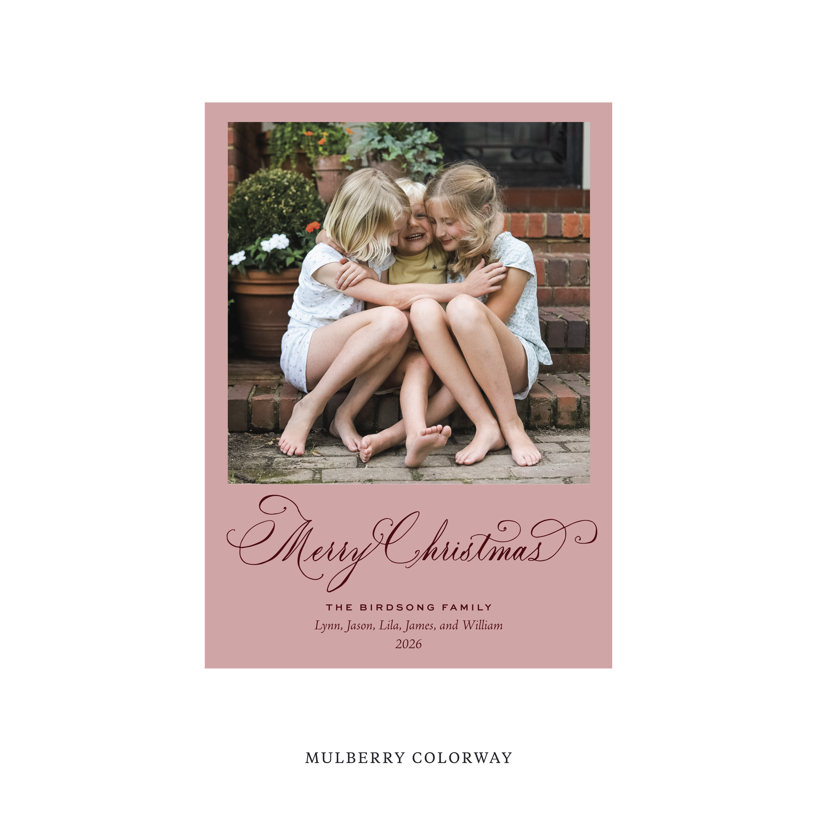 Middleton Classic Flat Print Holiday Card, Medium II