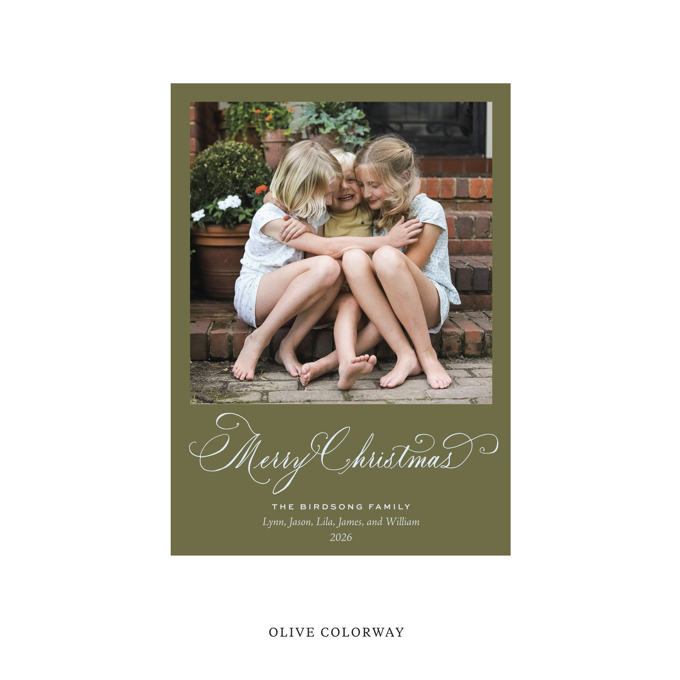 Middleton Classic Flat Print Holiday Card, Medium II
