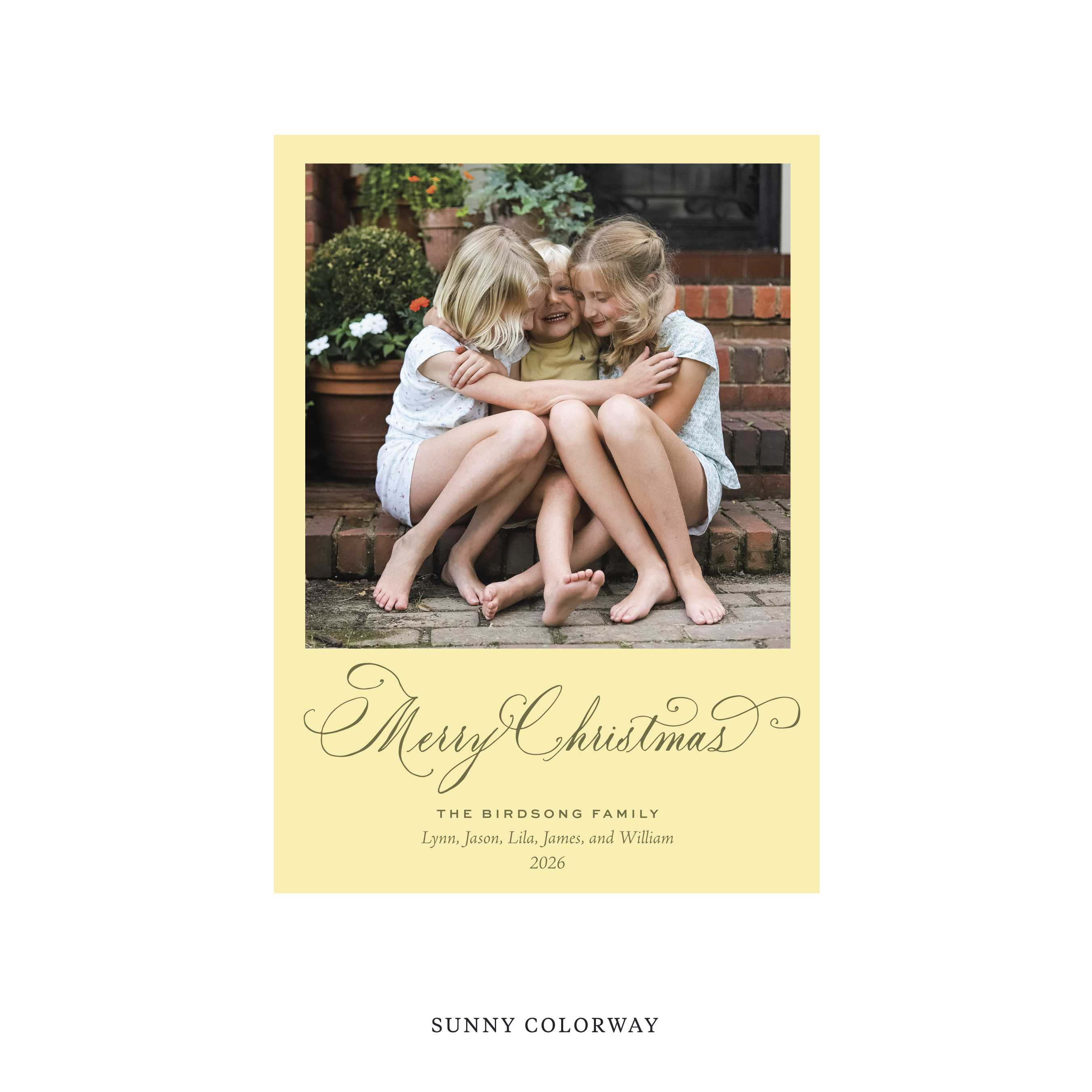 Middleton Classic Flat Print Holiday Card, Medium II