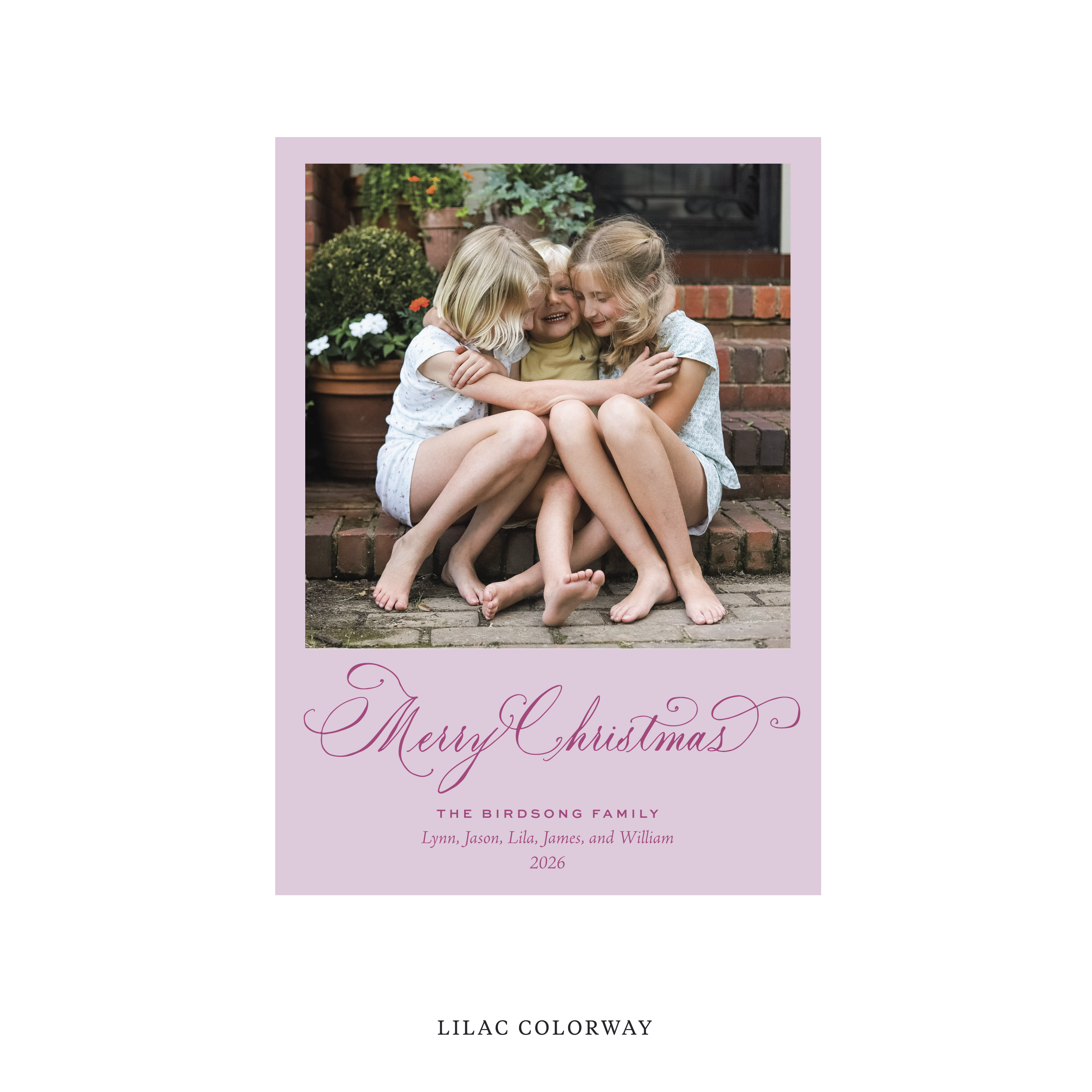Middleton Classic Flat Print Holiday Card, Medium II