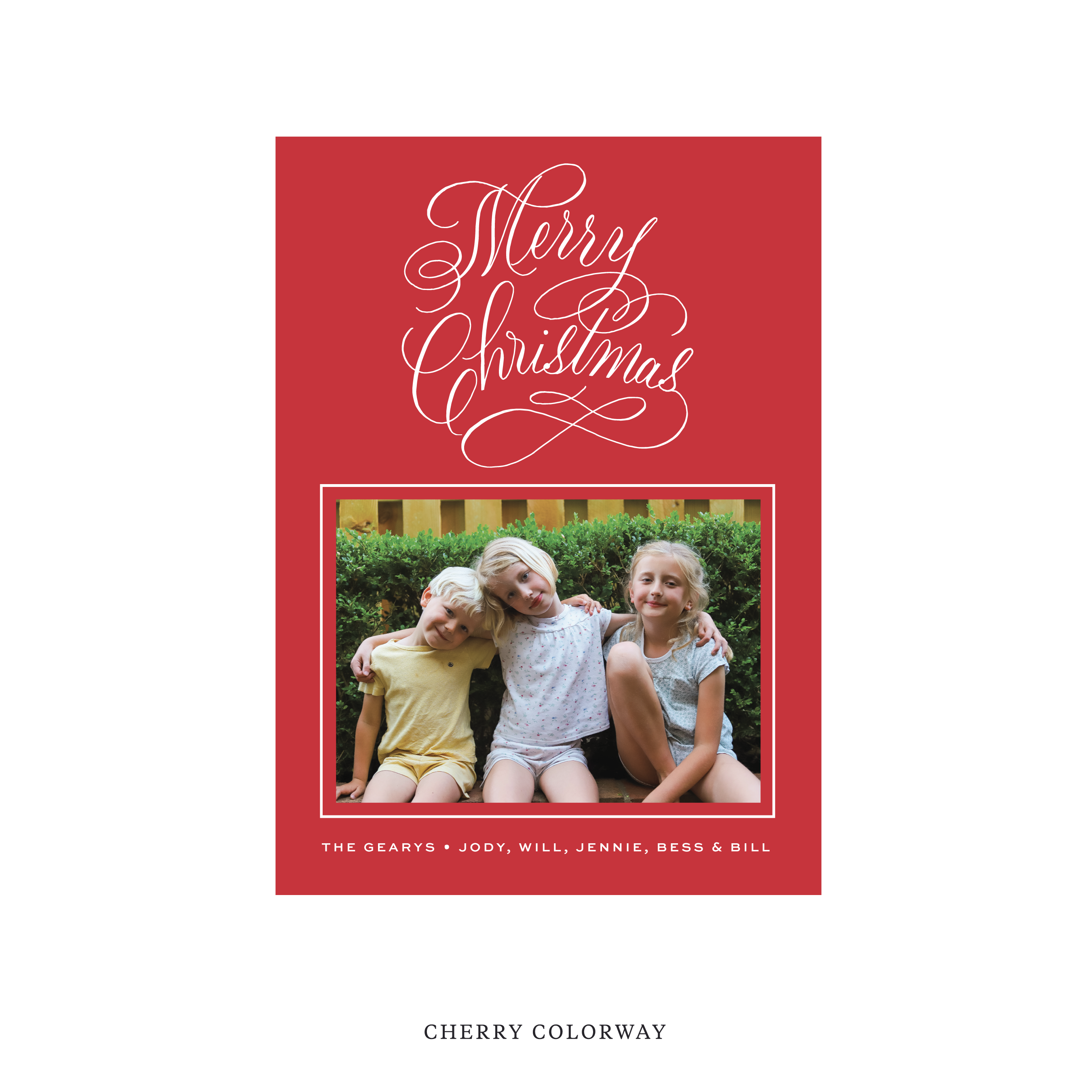Blakely Classic Flat Print Holiday Card, Medium