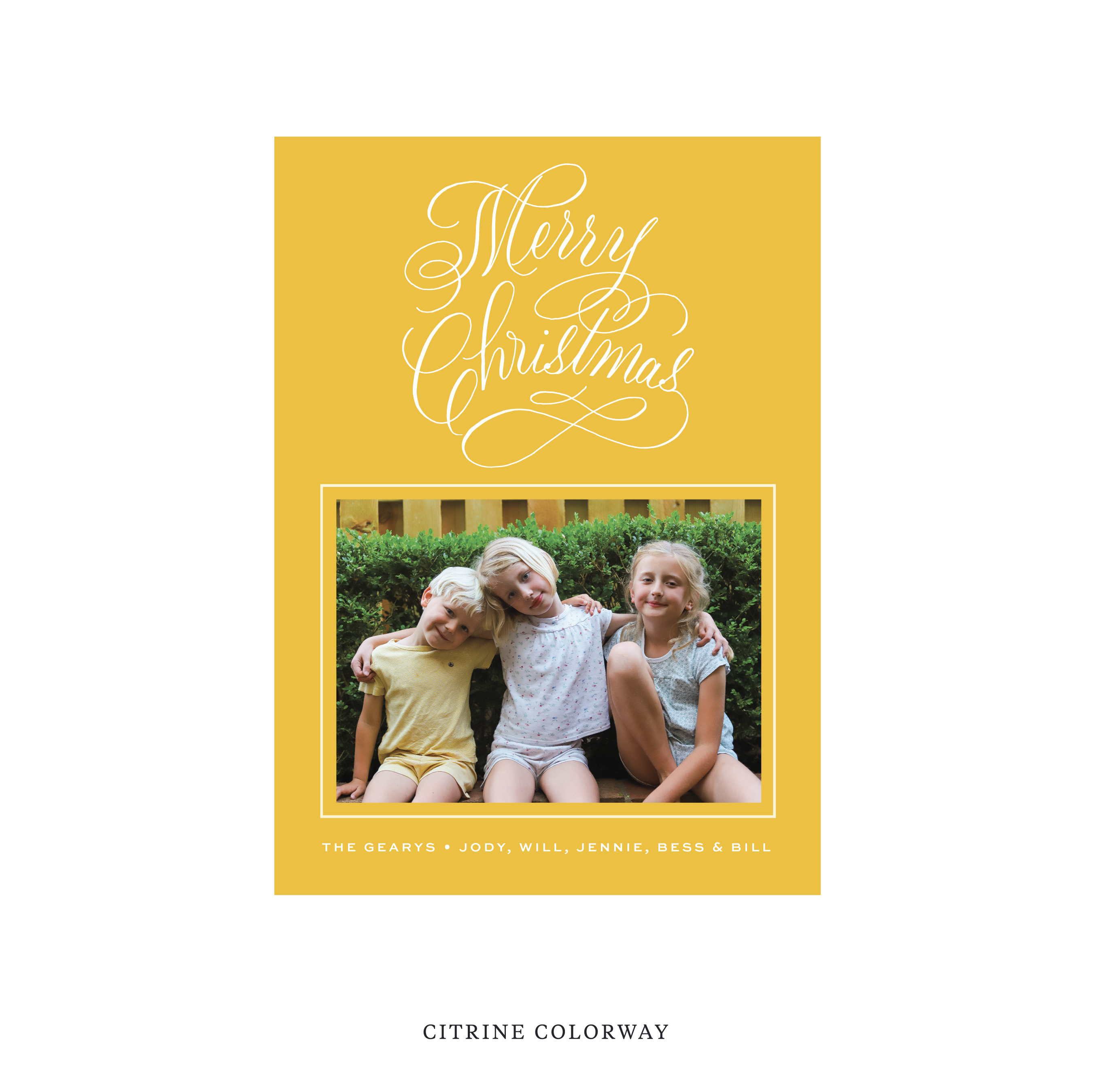 Blakely Classic Flat Print Holiday Card, Medium