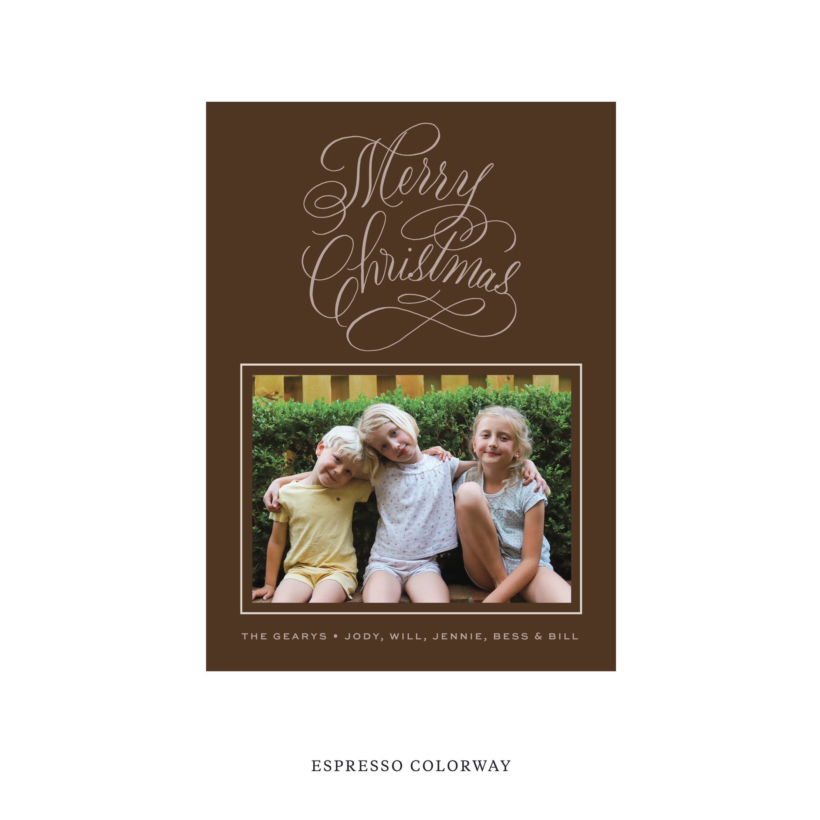 Blakely Classic Flat Print Holiday Card, Medium