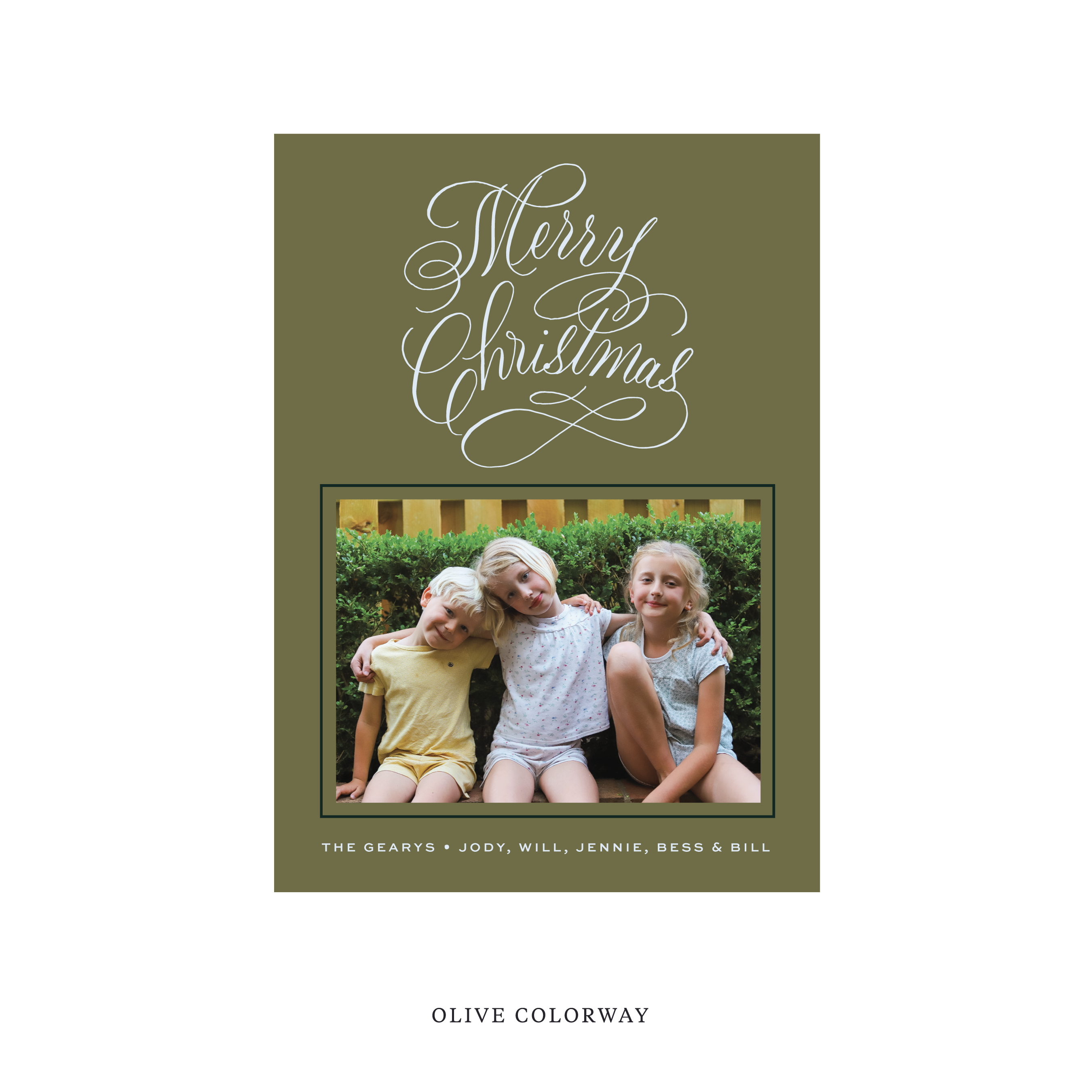 Blakely Classic Flat Print Holiday Card, Medium