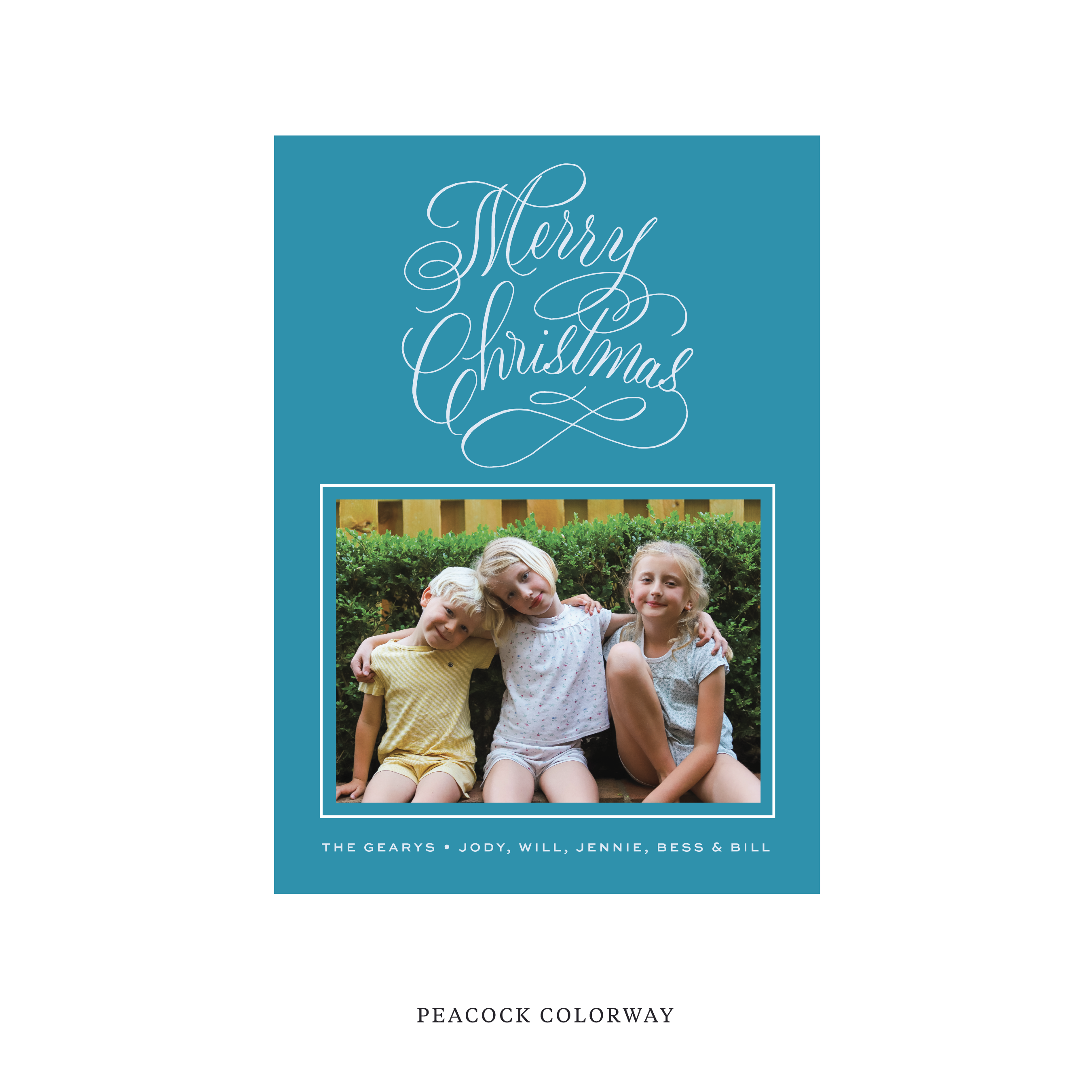 Blakely Classic Flat Print Holiday Card, Medium