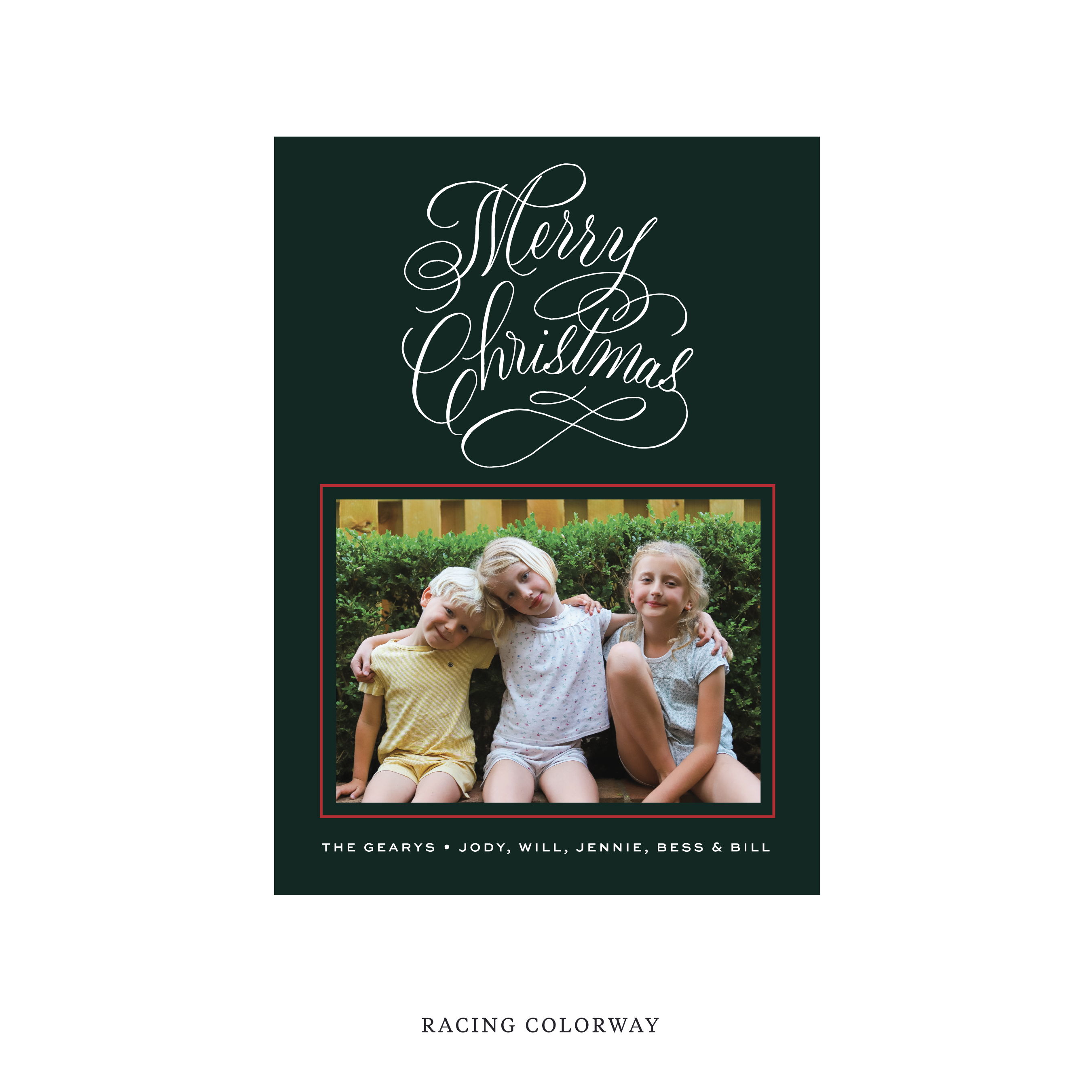 Blakely Classic Flat Print Holiday Card, Medium