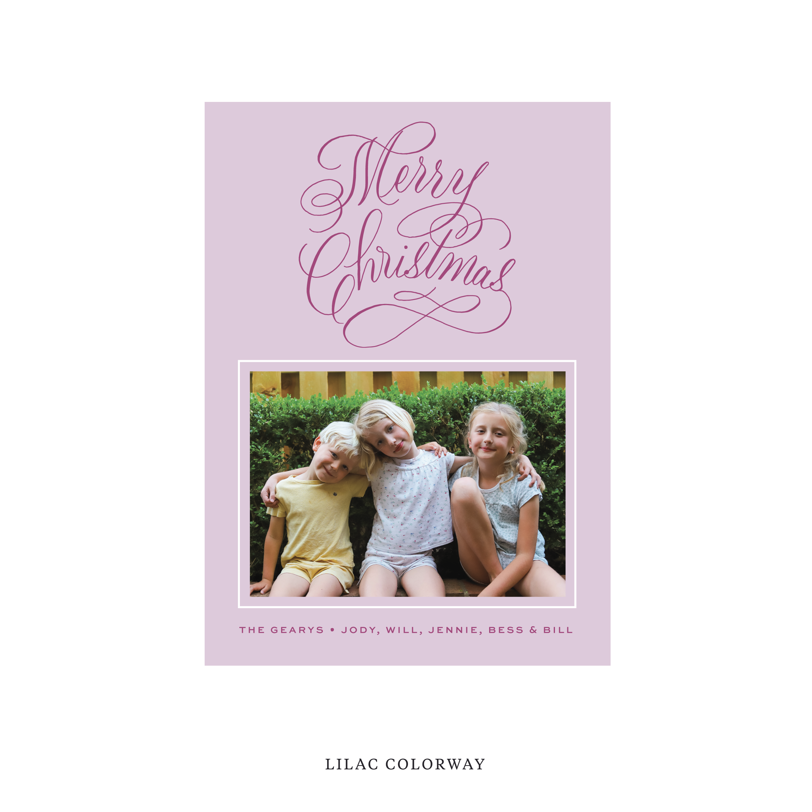 Blakely Classic Flat Print Holiday Card, Medium