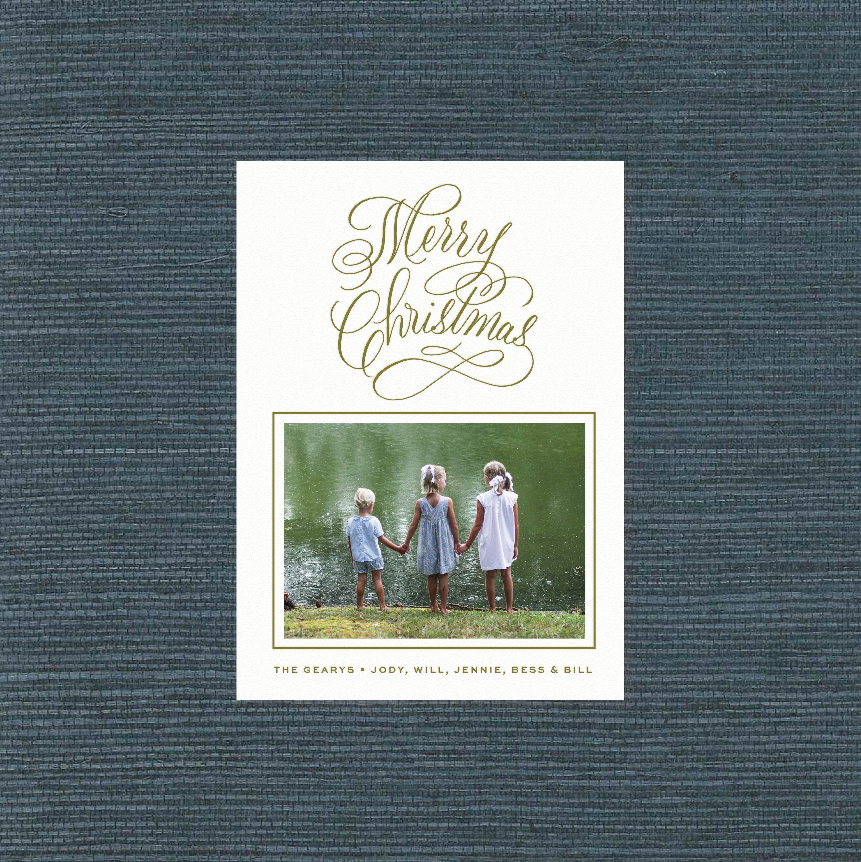Blakely Letterpress Holiday Card, Medium