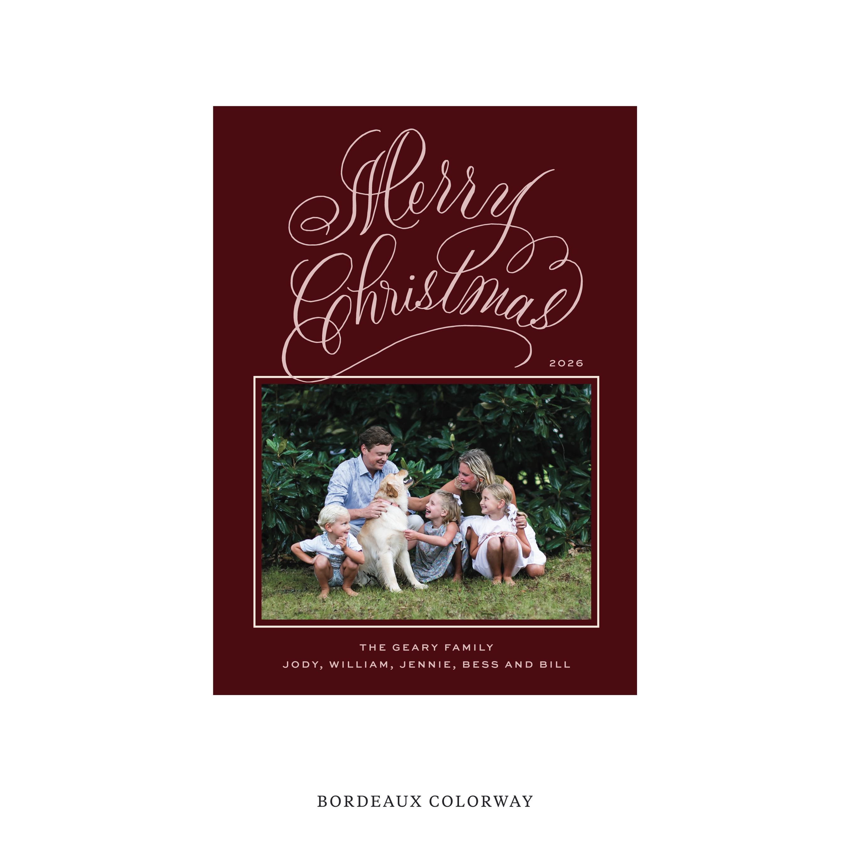 Blakely II Classic Flat Print Holiday Card, Medium